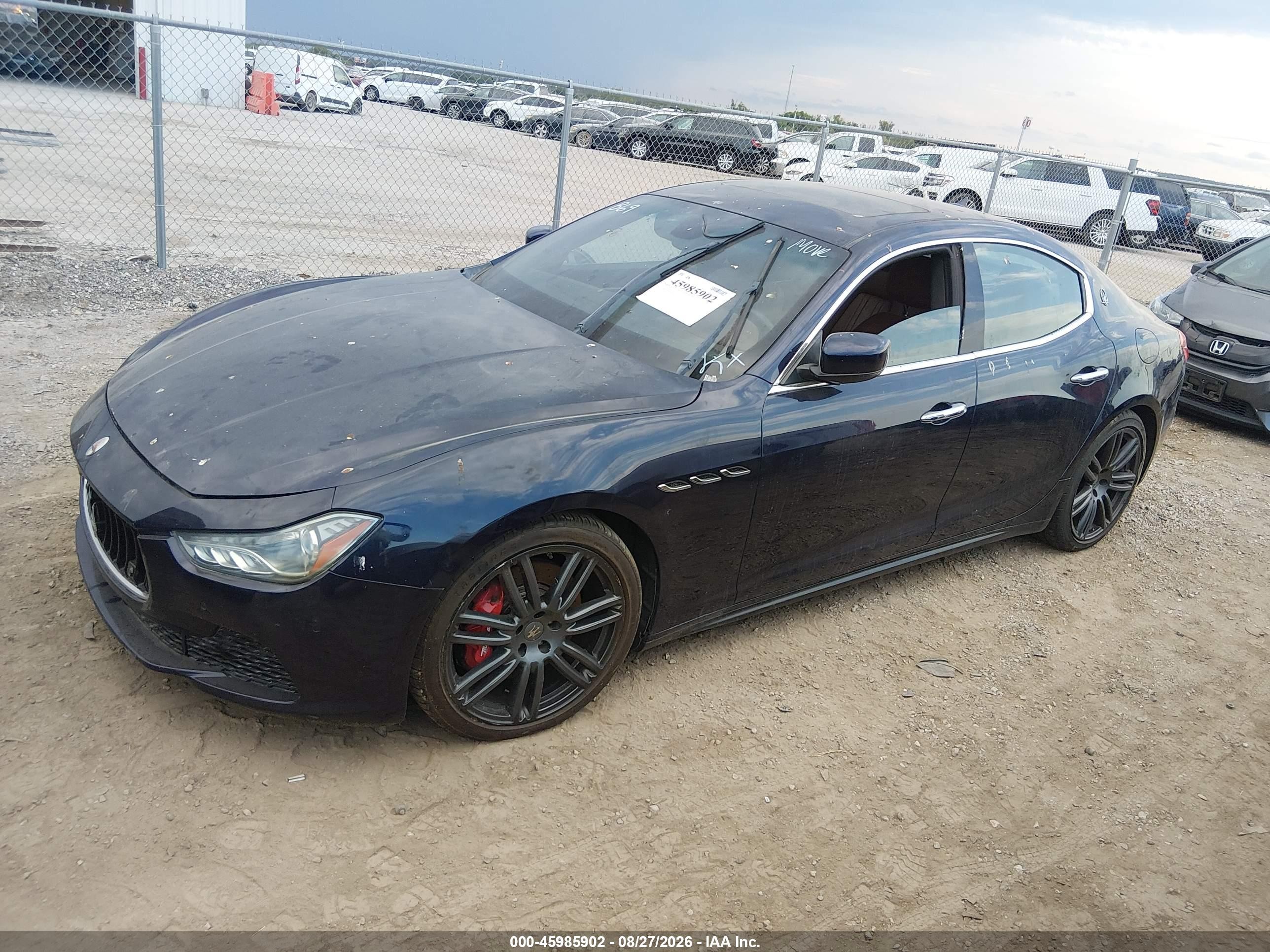 2014 Maserati Ghibli S Q4 Blue vin: ZAM57RTA0E1099622