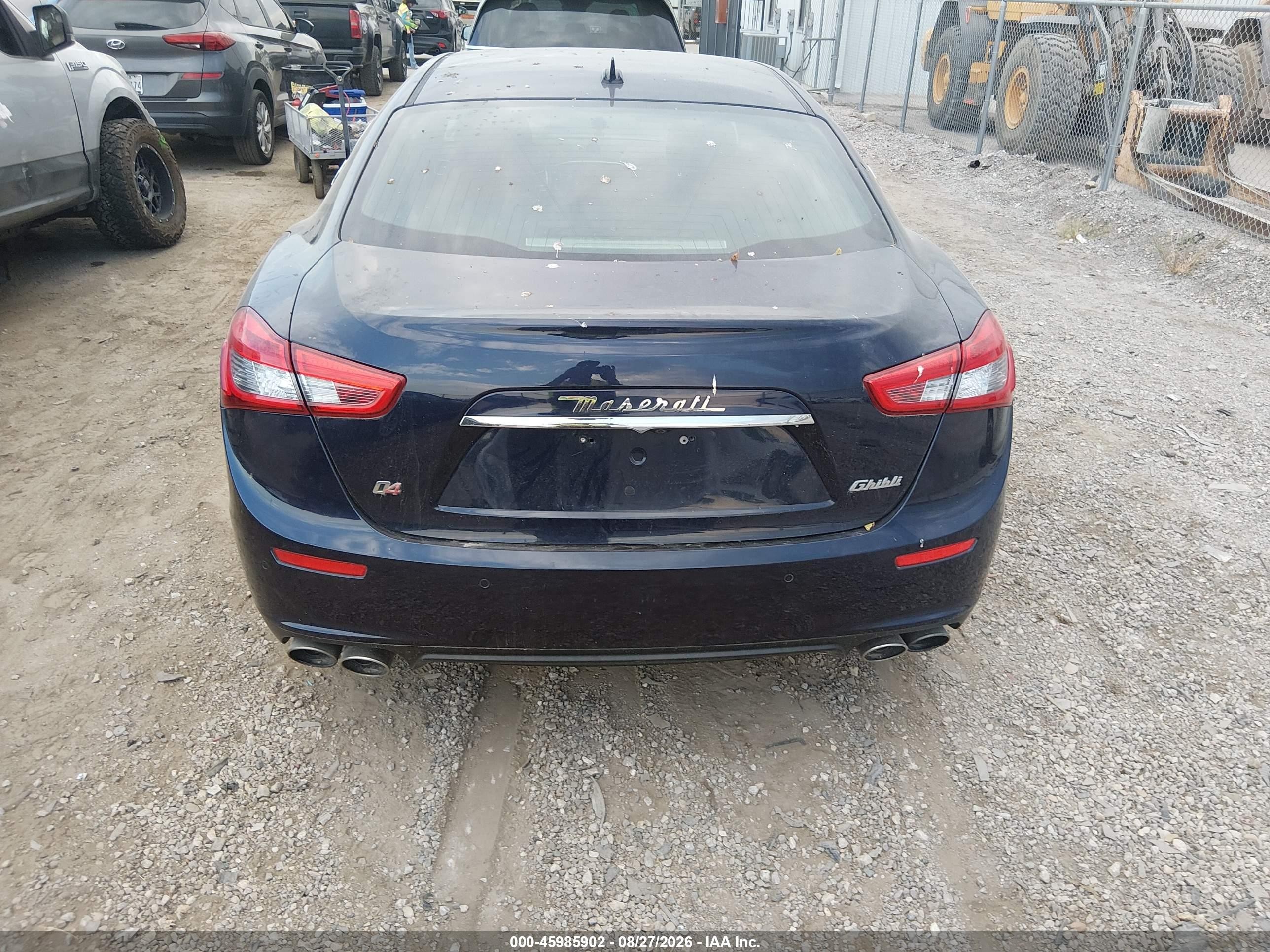 2014 Maserati Ghibli S Q4 Blue vin: ZAM57RTA0E1099622