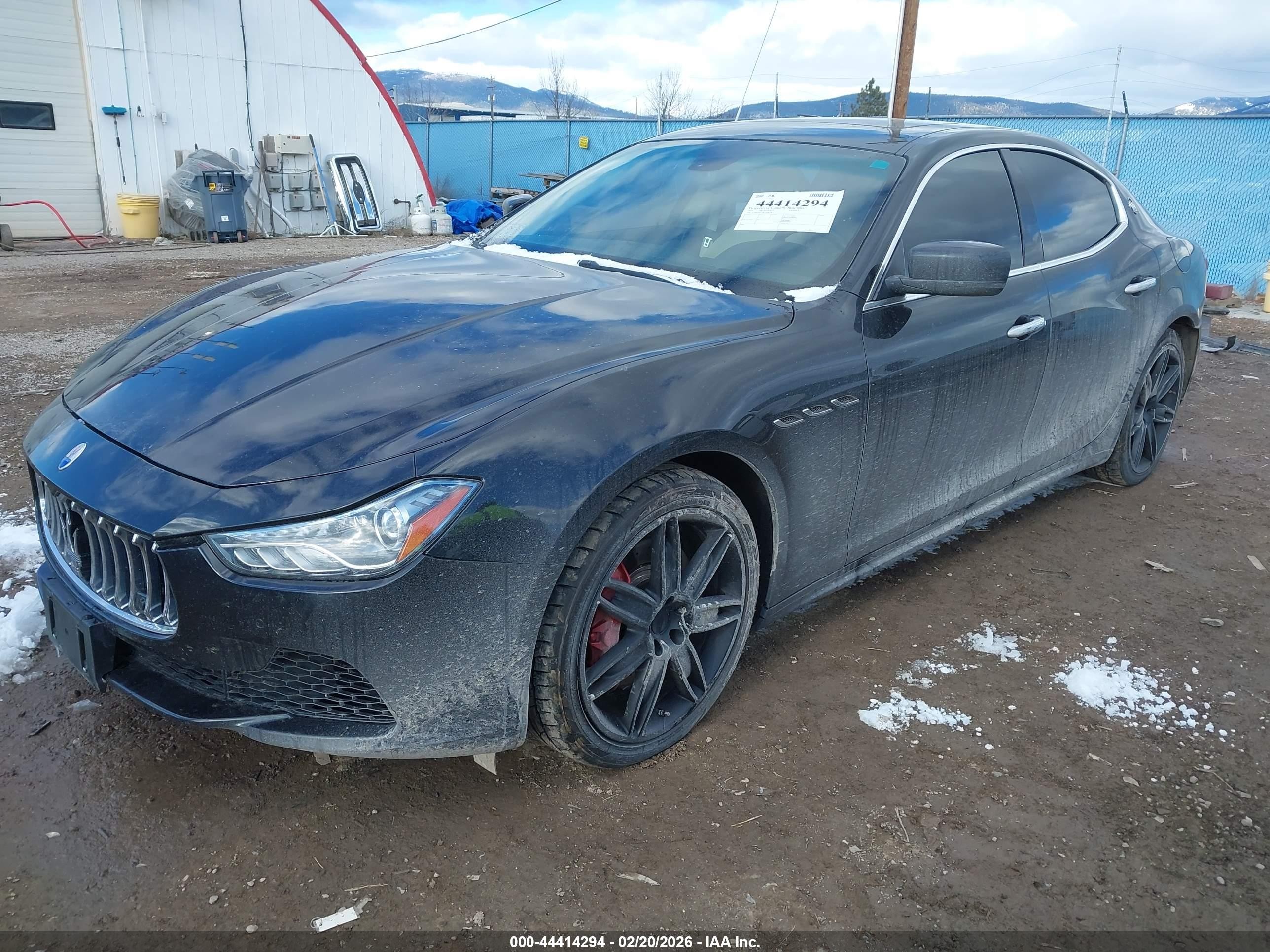 2015 Maserati Ghibli S Q4 Черный vin: ZAM57RTA0F1130028