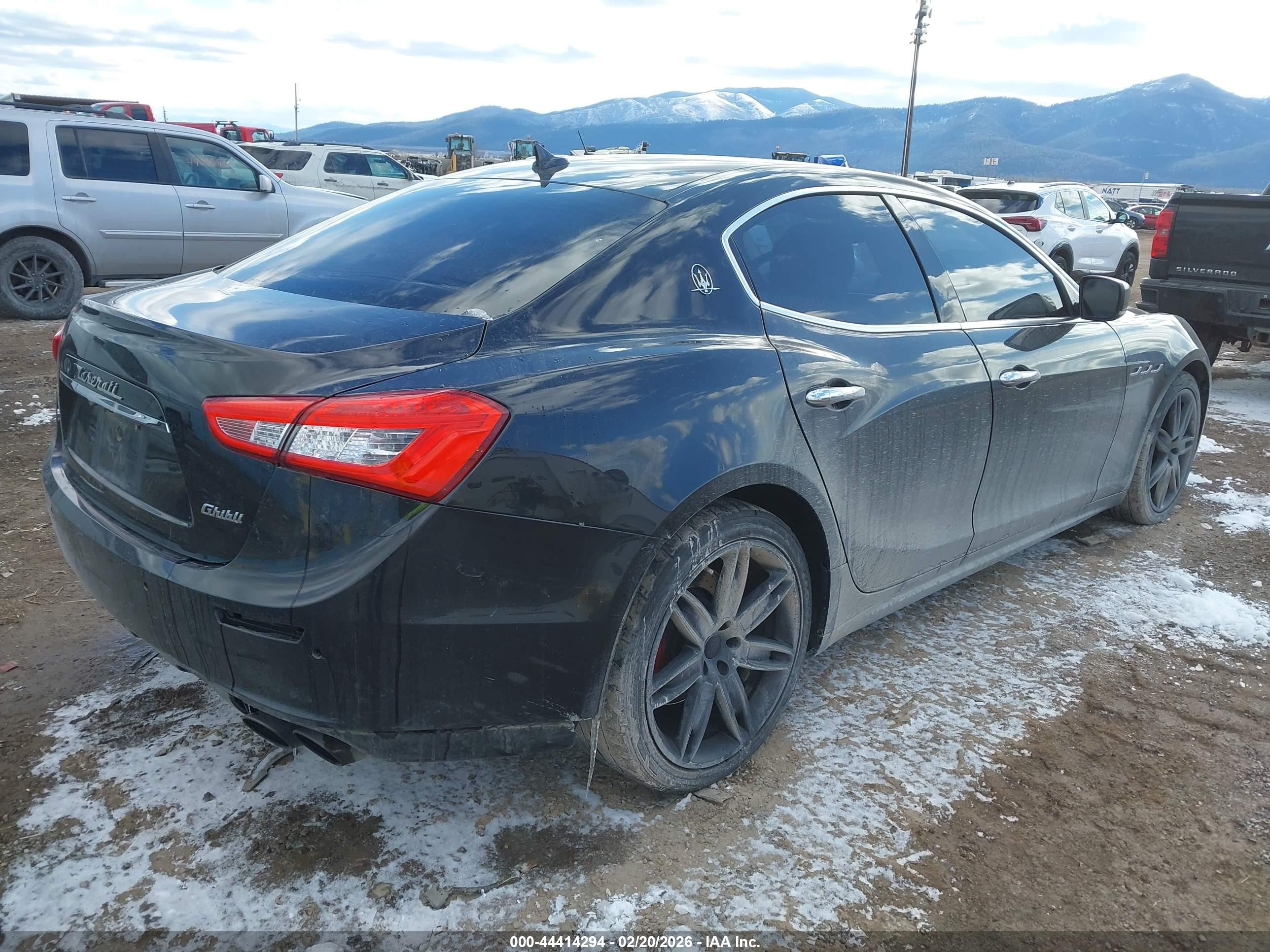 2015 Maserati Ghibli S Q4 Черный vin: ZAM57RTA0F1130028
