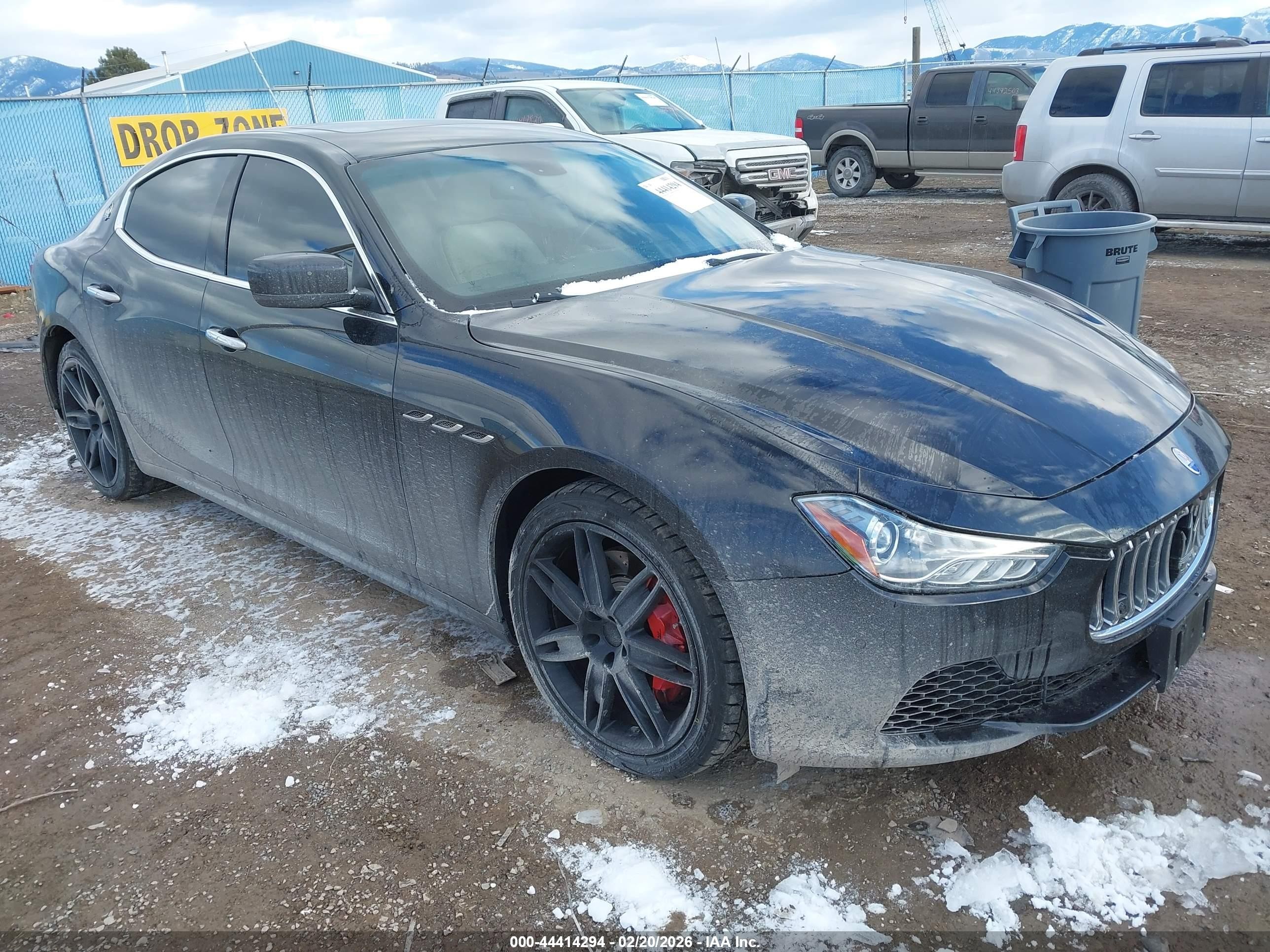 2015 Maserati Ghibli S Q4 Черный vin: ZAM57RTA0F1130028