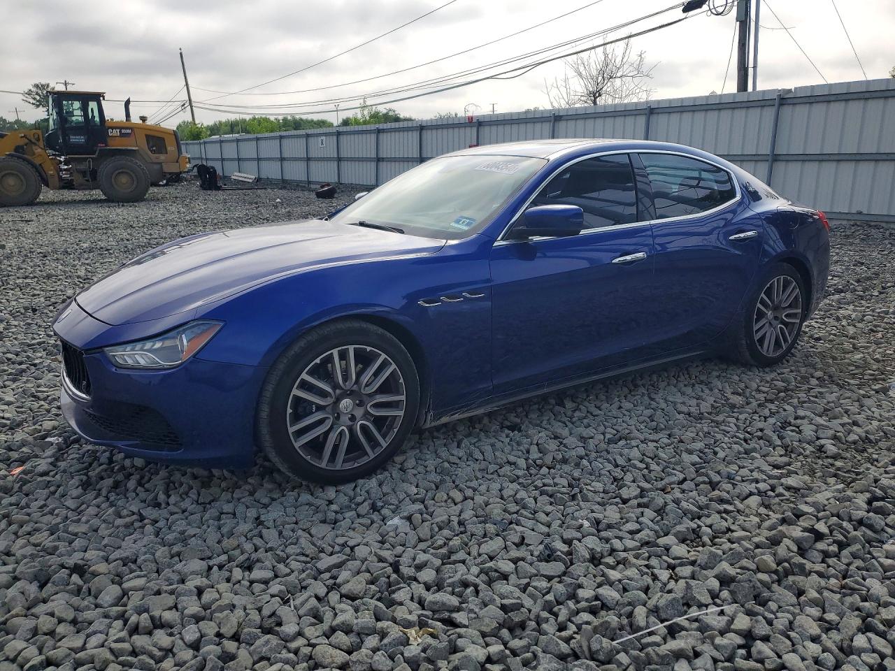2015 Maserati Ghibli S Blue vin: ZAM57RTA0F1135133
