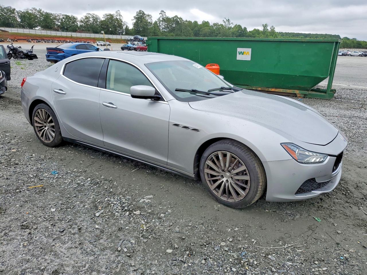 2015 Maserati Ghibli S Silver vin: ZAM57RTA1F1135402