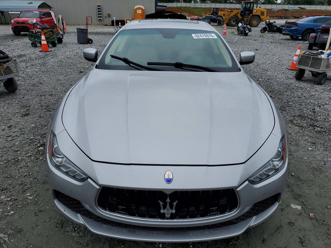 2015 Maserati Ghibli S Silver vin: ZAM57RTA1F1135402