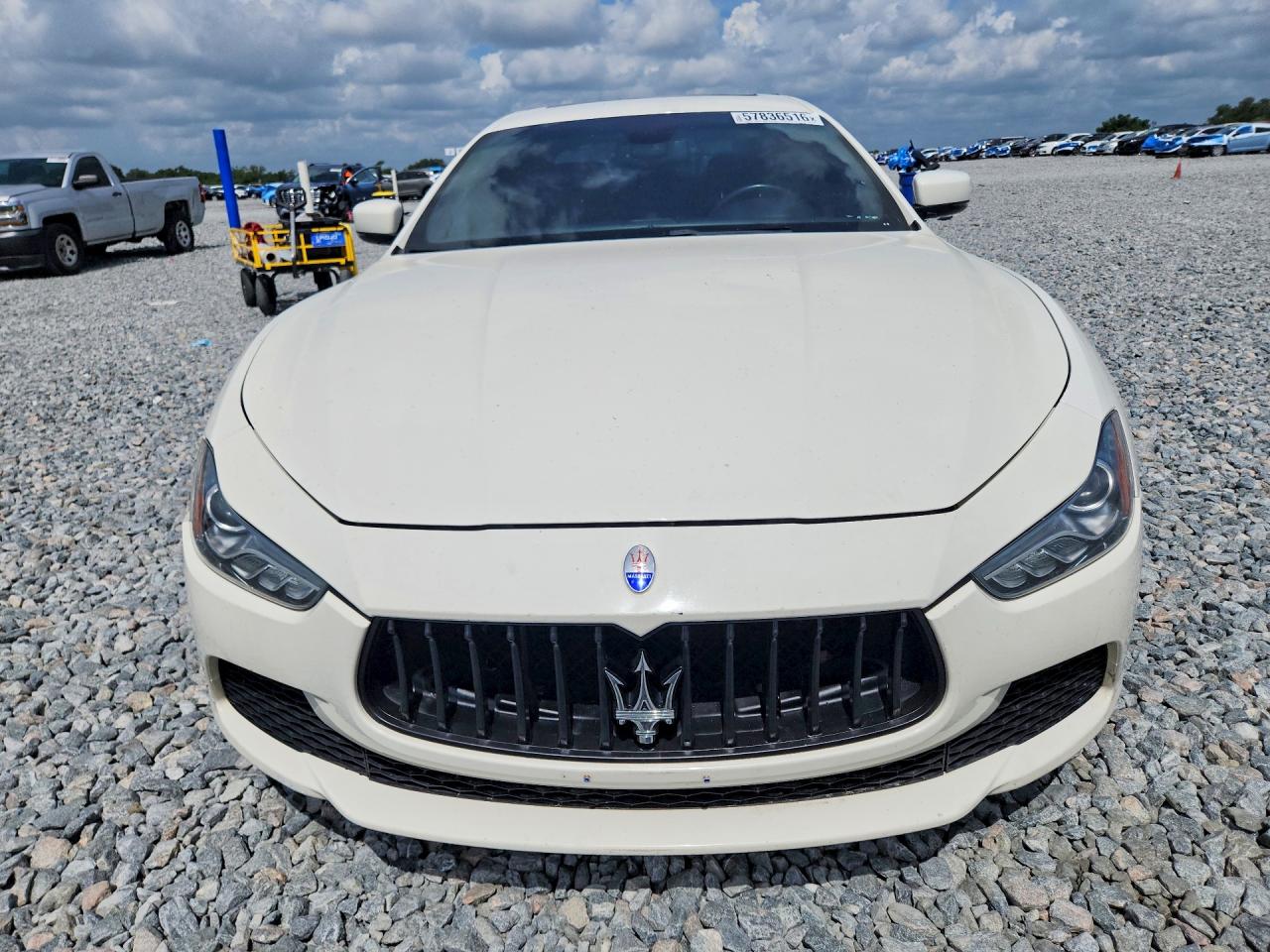 2015 Maserati Ghibli S White vin: ZAM57RTA1F1144469