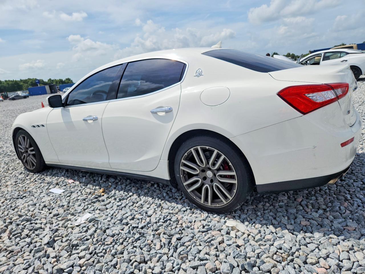 2015 Maserati Ghibli S White vin: ZAM57RTA1F1144469