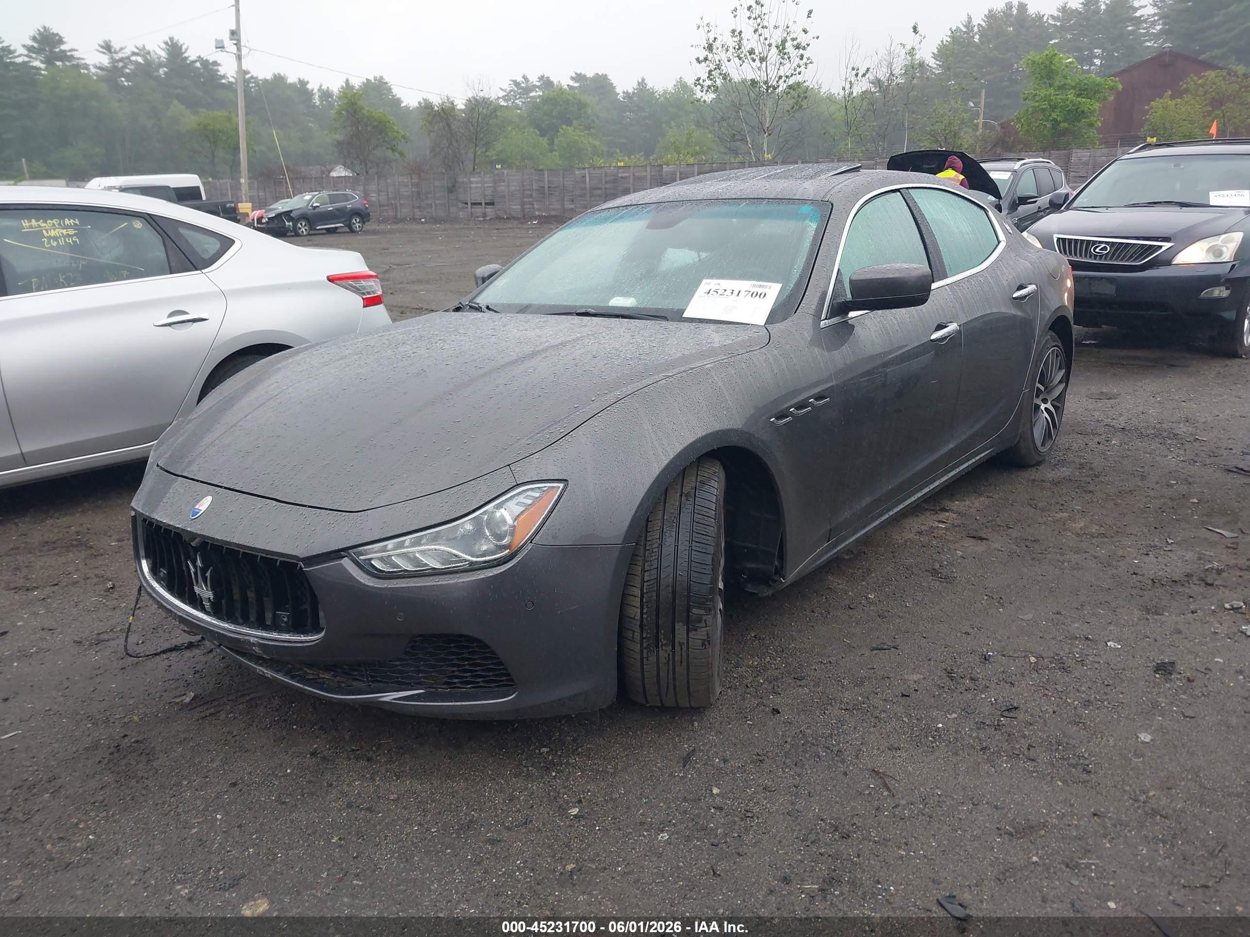 2015 Maserati Ghibli S Q4 Gray vin: ZAM57RTA1F1145203
