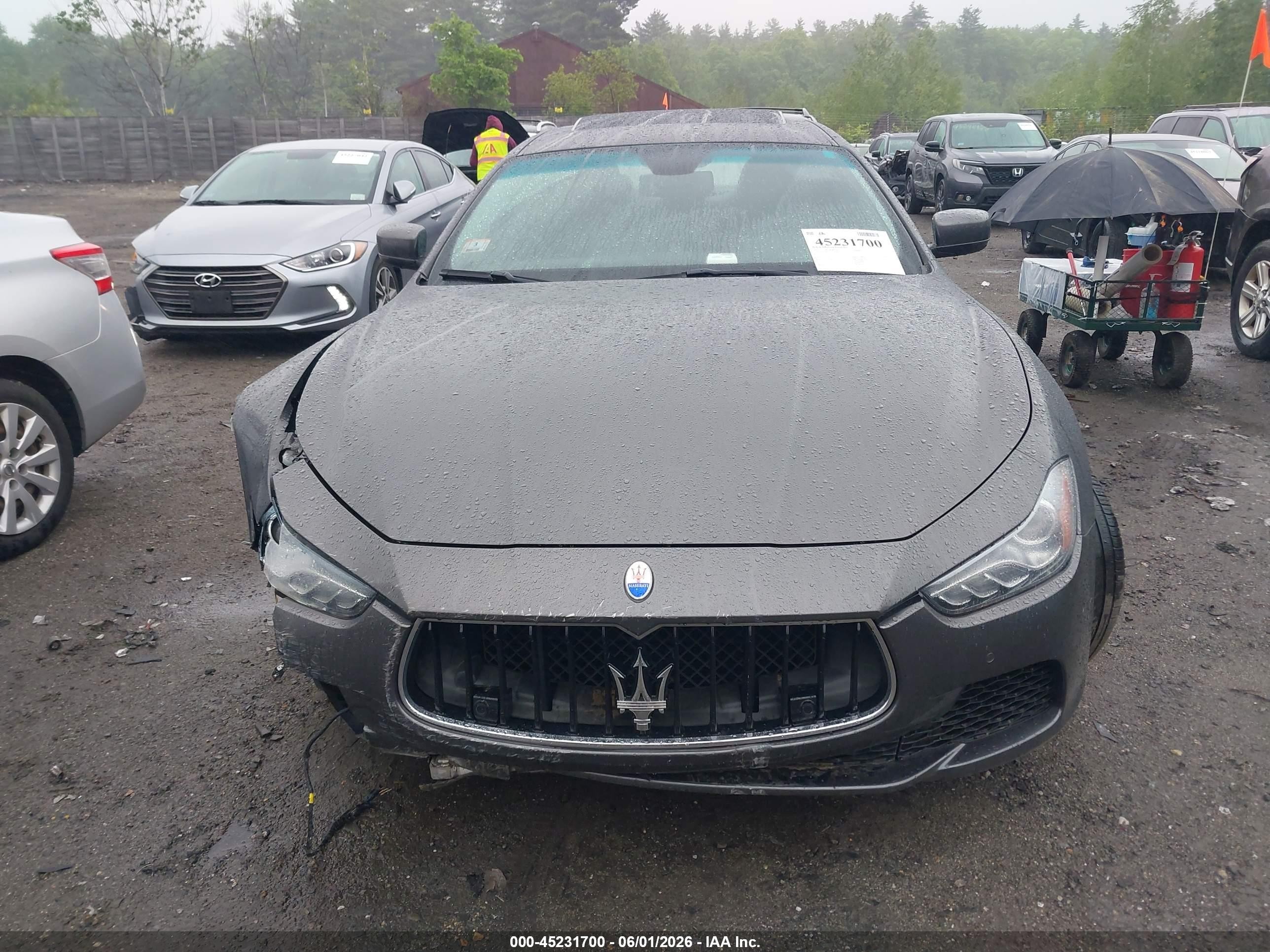 2015 Maserati Ghibli S Q4 Gray vin: ZAM57RTA1F1145203