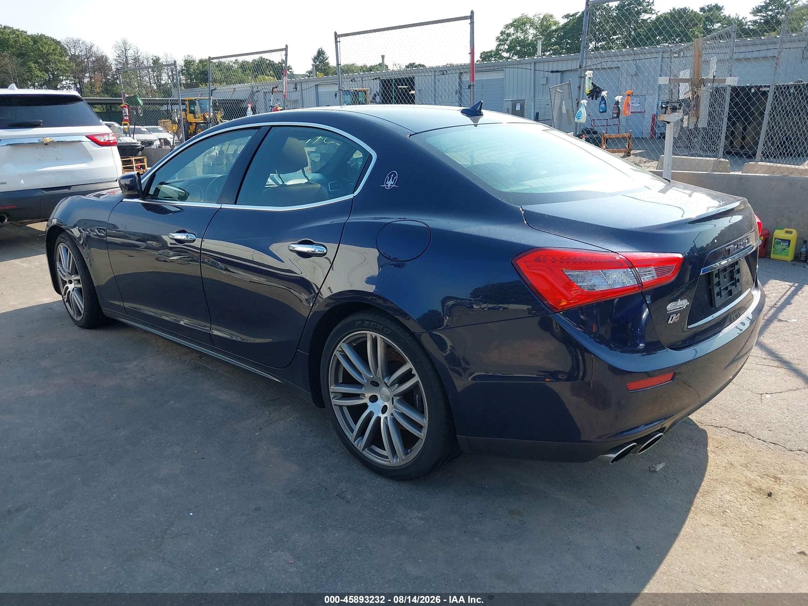 2015 Maserati Ghibli S Q4 Dark Blue vin: ZAM57RTA2F1137336