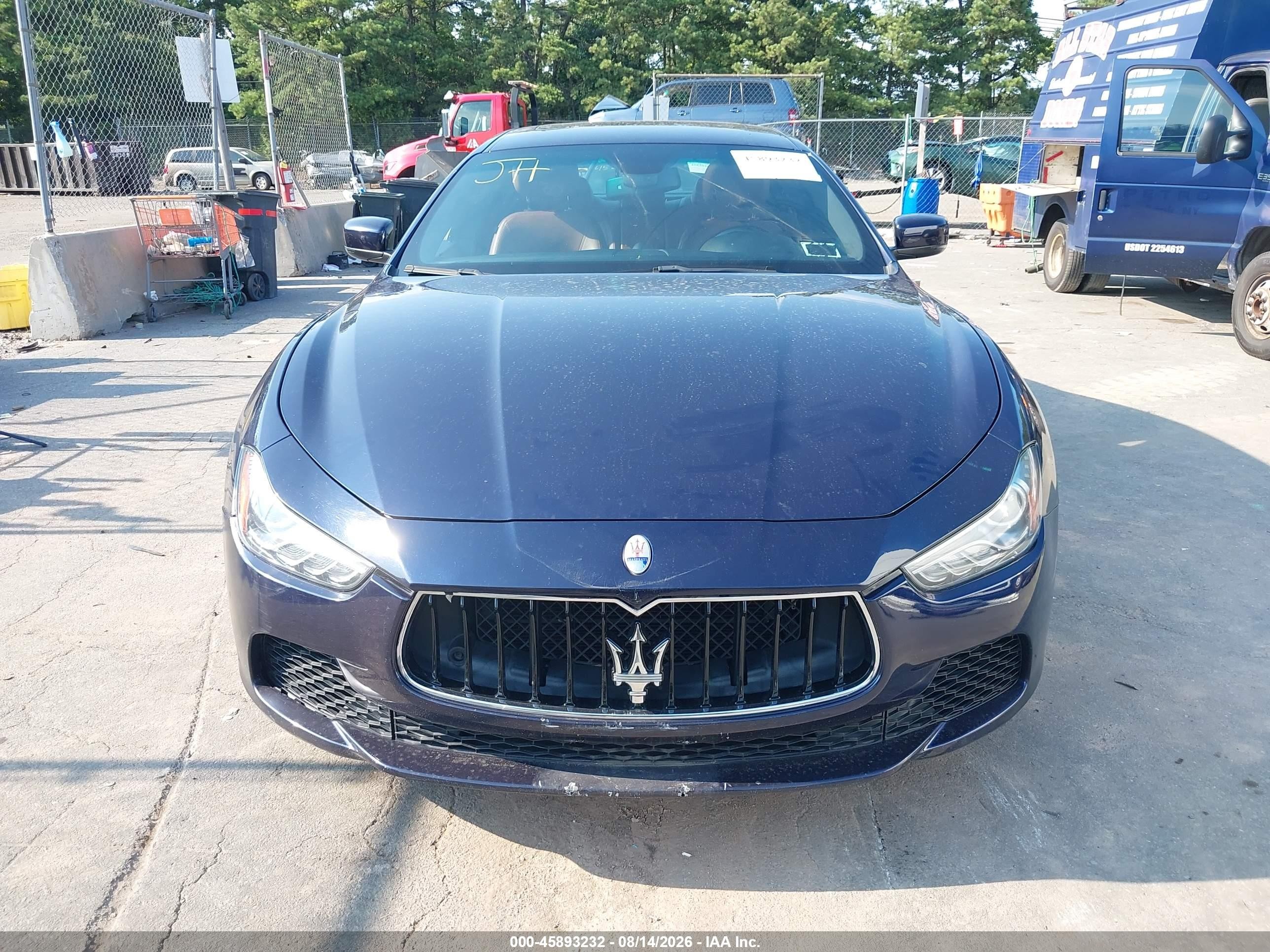 2015 Maserati Ghibli S Q4 Dark Blue vin: ZAM57RTA2F1137336