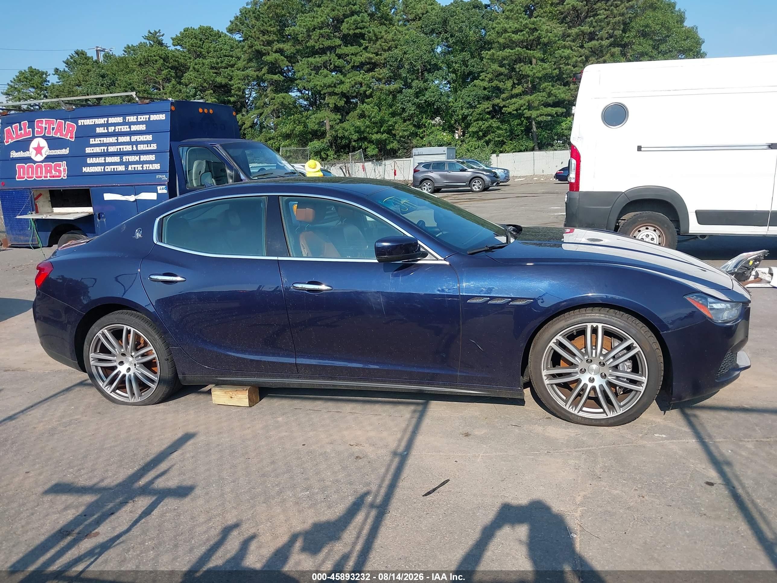 2015 Maserati Ghibli S Q4 Dark Blue vin: ZAM57RTA2F1137336