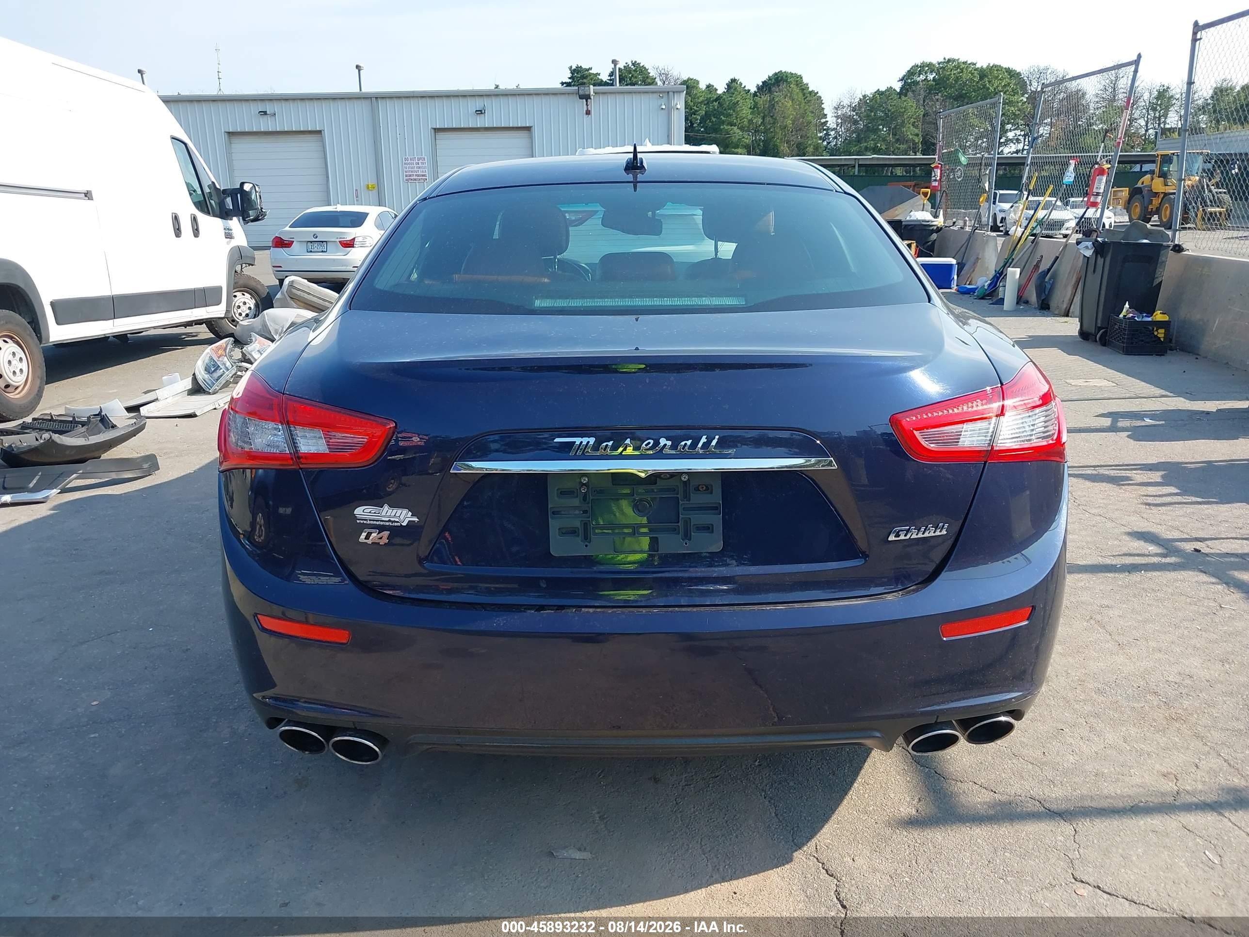 2015 Maserati Ghibli S Q4 Dark Blue vin: ZAM57RTA2F1137336