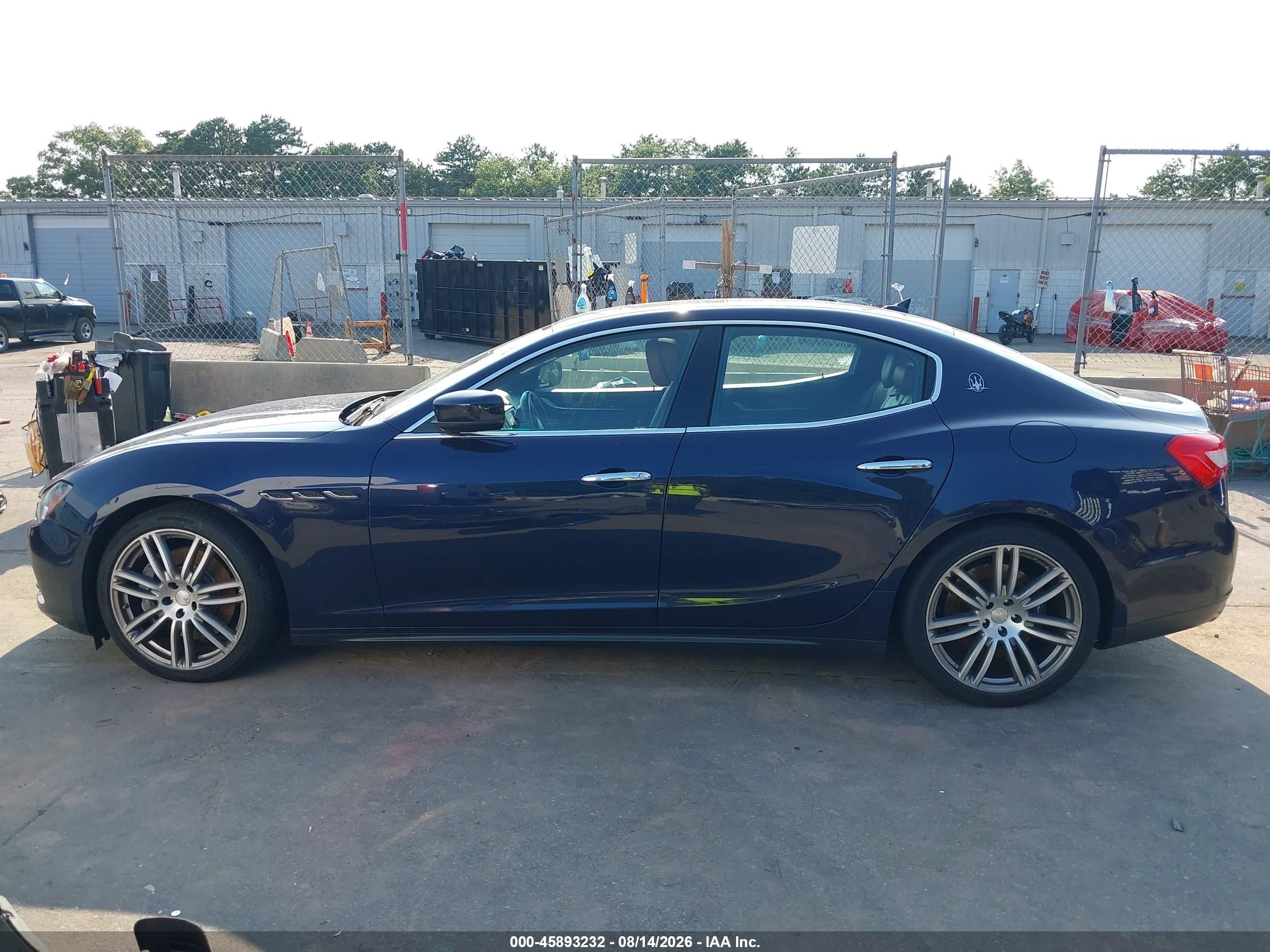2015 Maserati Ghibli S Q4 Dark Blue vin: ZAM57RTA2F1137336