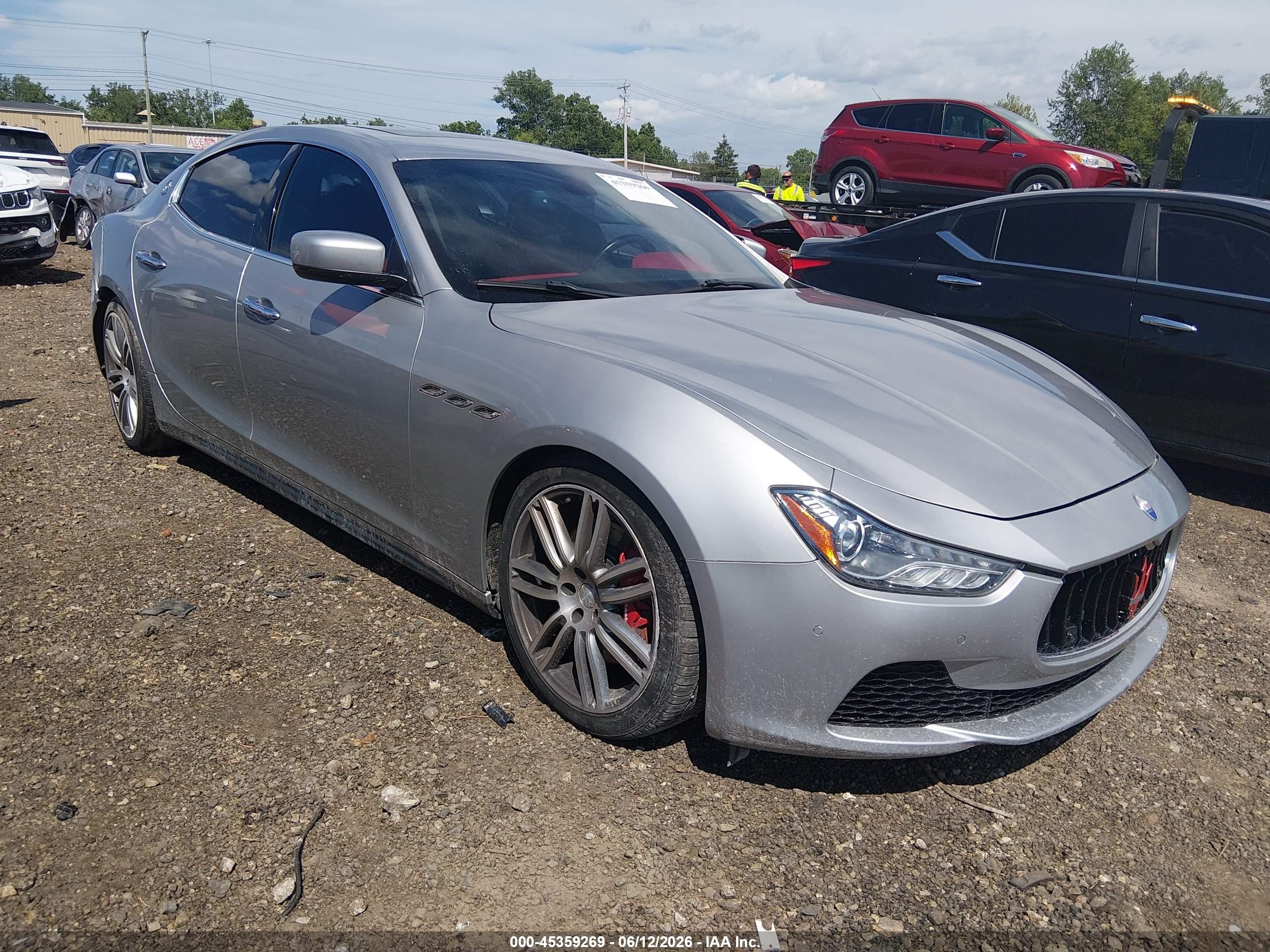 2015 Maserati Ghibli S Q4 Silver vin: ZAM57RTA2F1139183