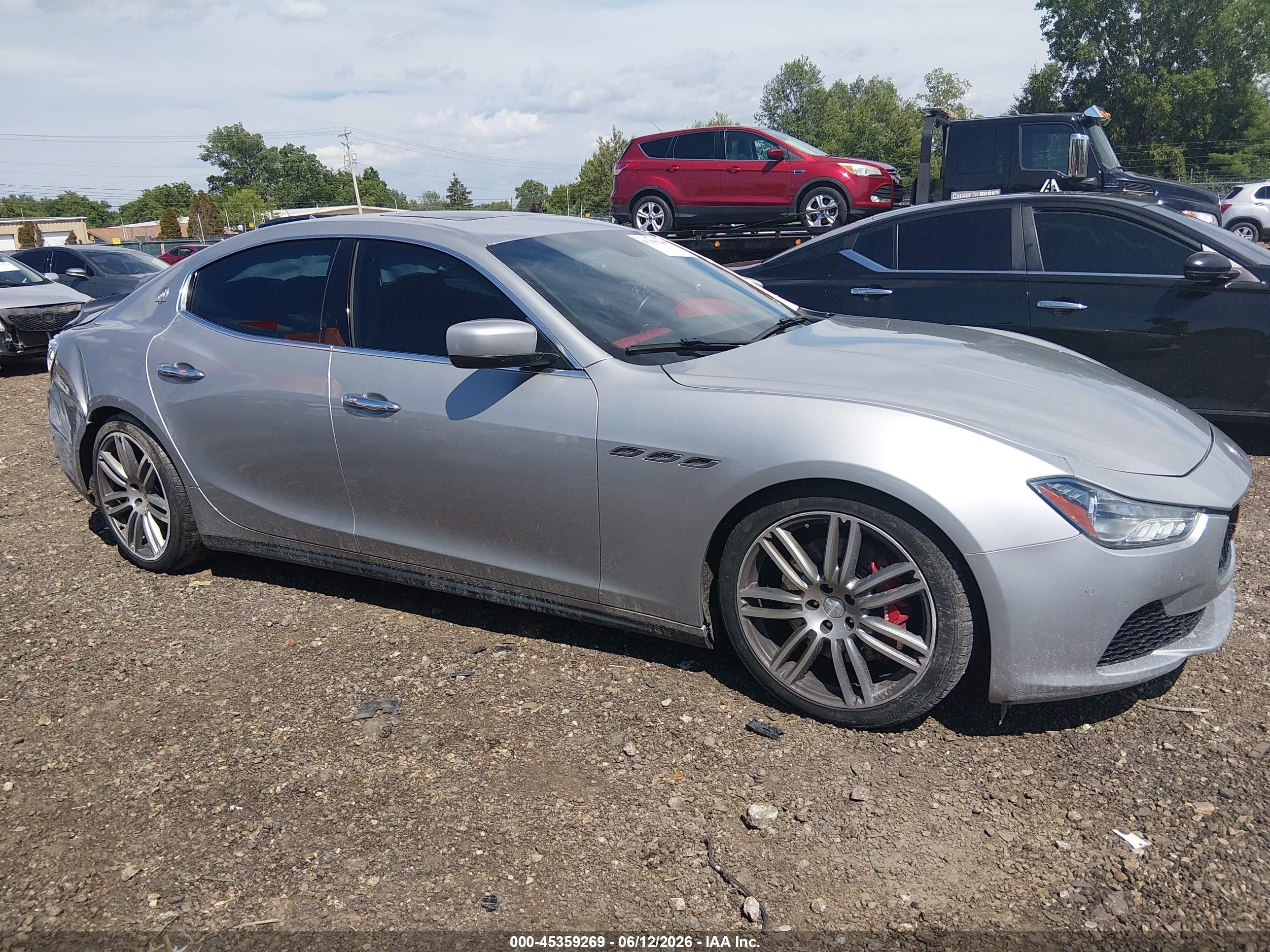 2015 Maserati Ghibli S Q4 Silver vin: ZAM57RTA2F1139183