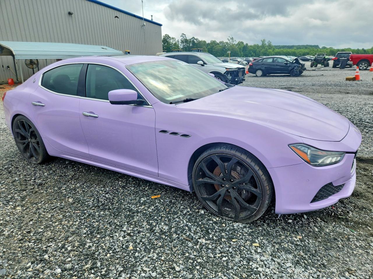 2014 Maserati Ghibli S Purple vin: ZAM57RTA3E1087772