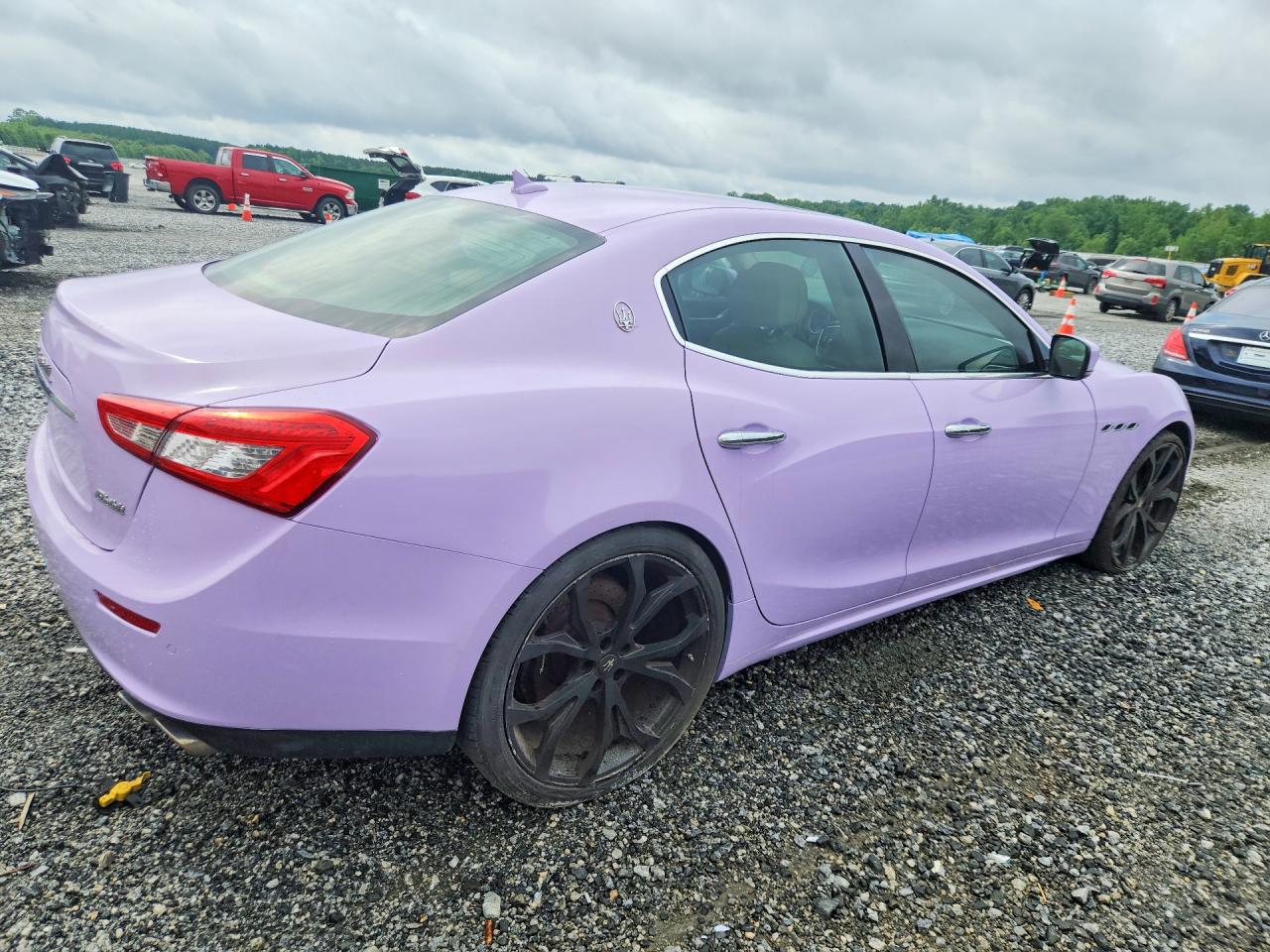 2014 Maserati Ghibli S Purple vin: ZAM57RTA3E1087772