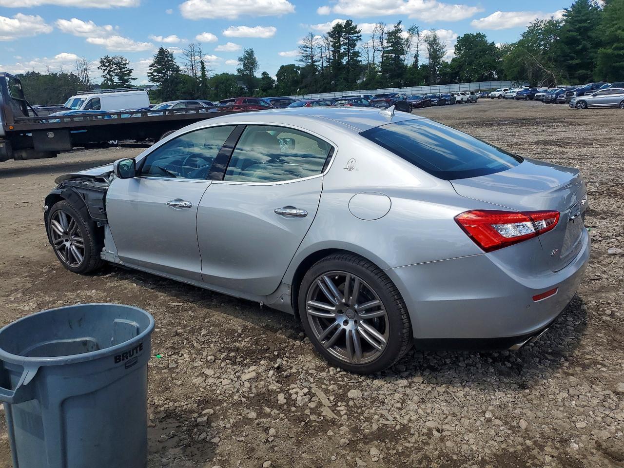 2015 Maserati Ghibli S Silver vin: ZAM57RTA3F1134557