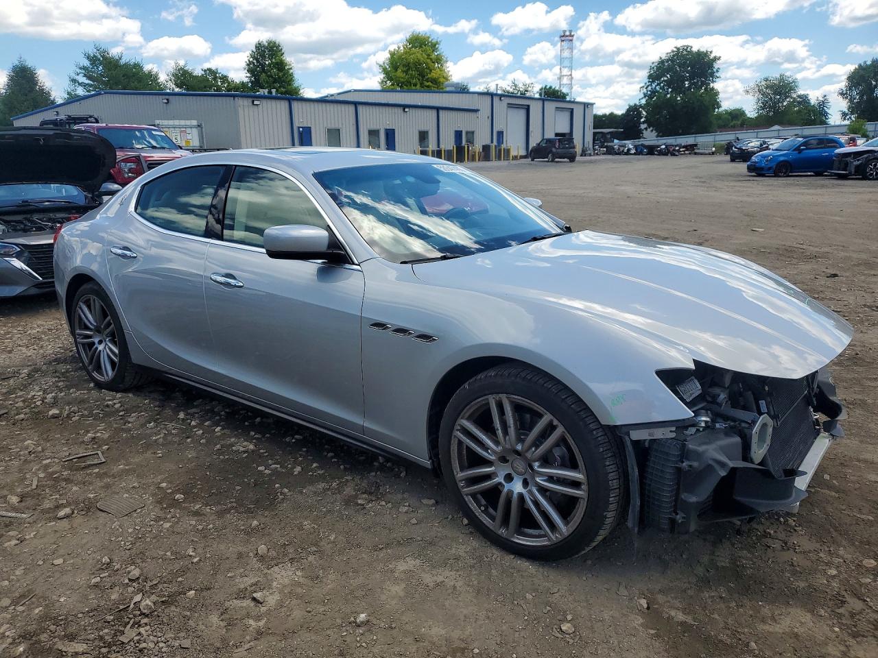 2015 Maserati Ghibli S Silver vin: ZAM57RTA3F1134557