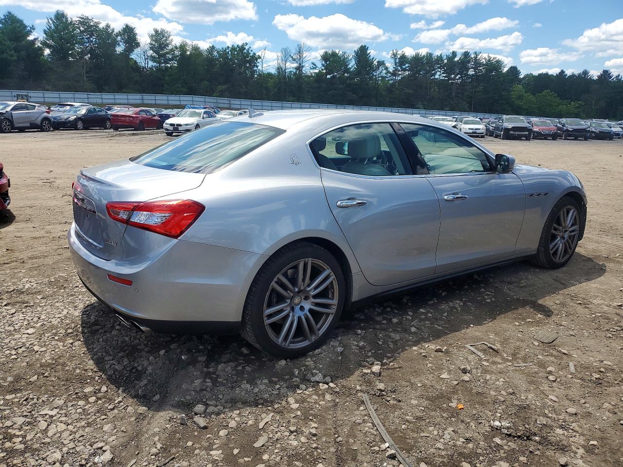 2015 Maserati Ghibli S Silver vin: ZAM57RTA3F1134557