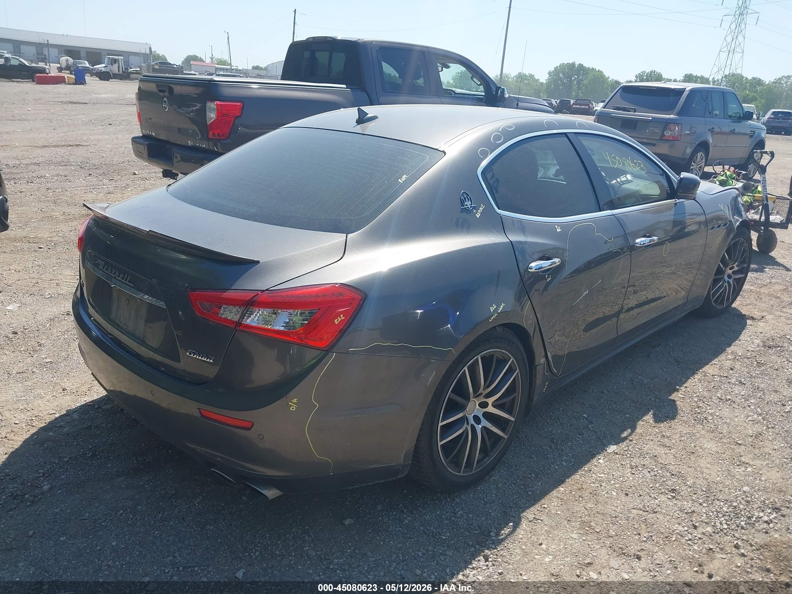 2015 Maserati Ghibli S Q4 Gray vin: ZAM57RTA3F1138477