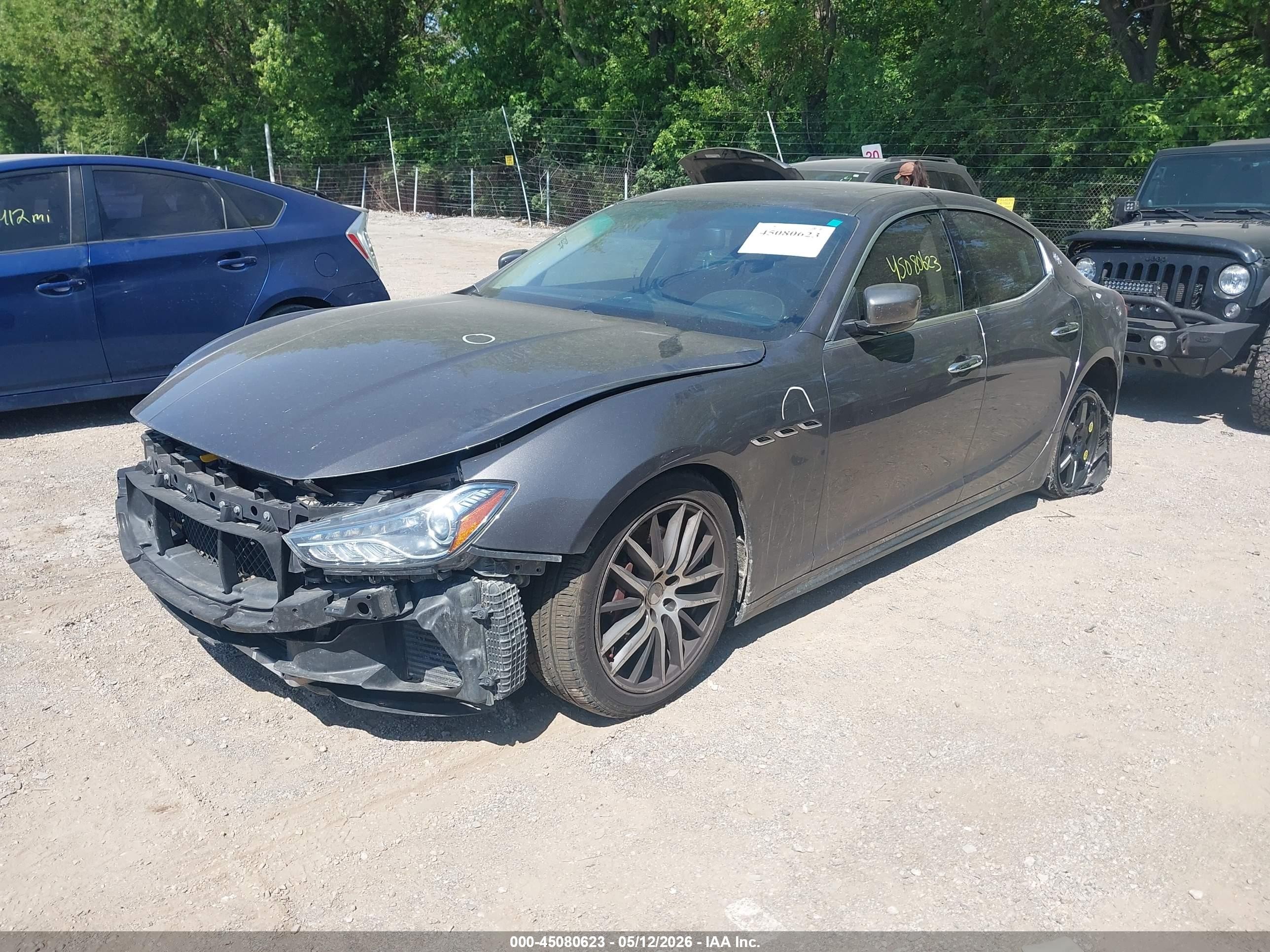 2015 Maserati Ghibli S Q4 Gray vin: ZAM57RTA3F1138477