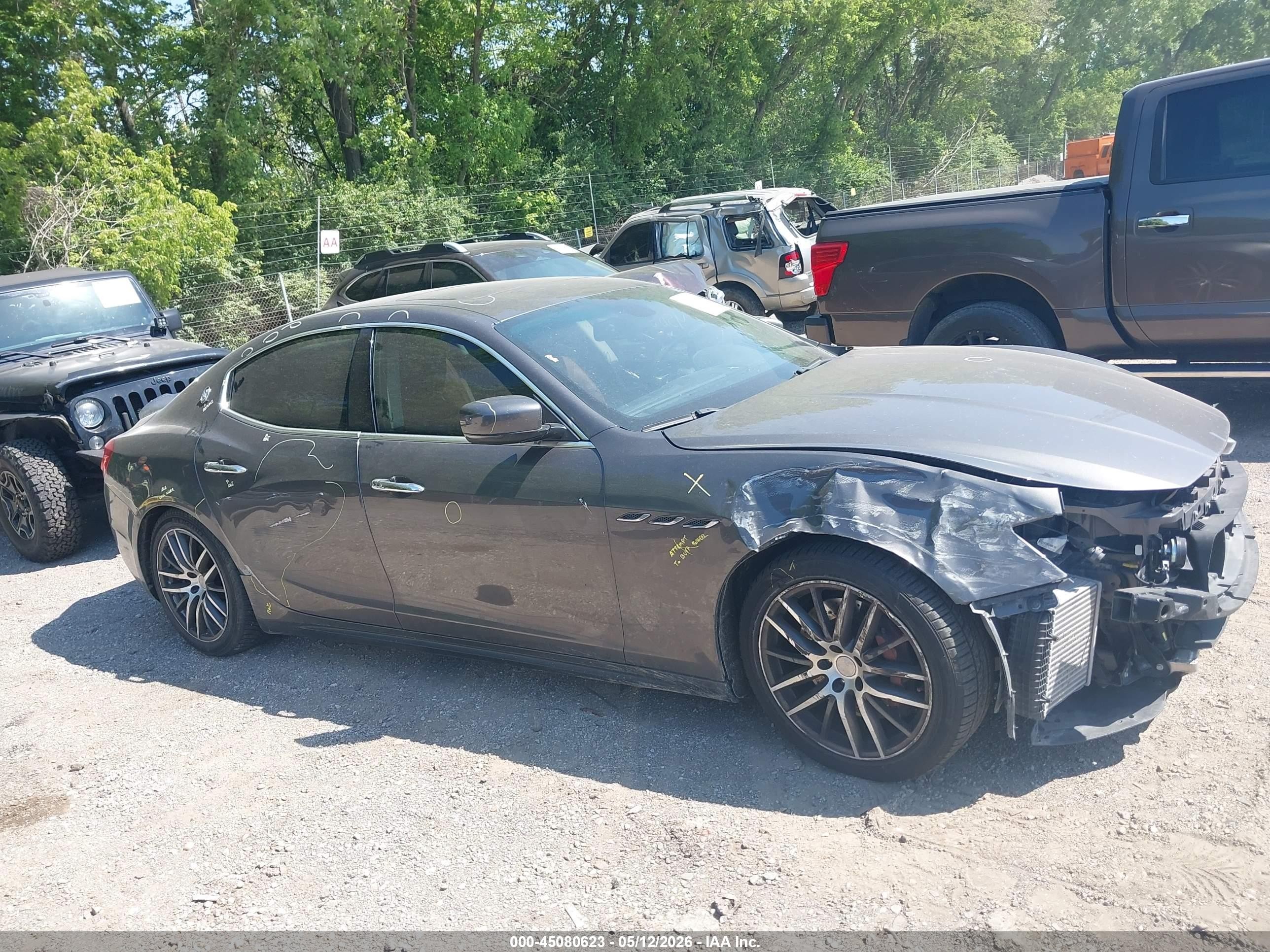 2015 Maserati Ghibli S Q4 Gray vin: ZAM57RTA3F1138477