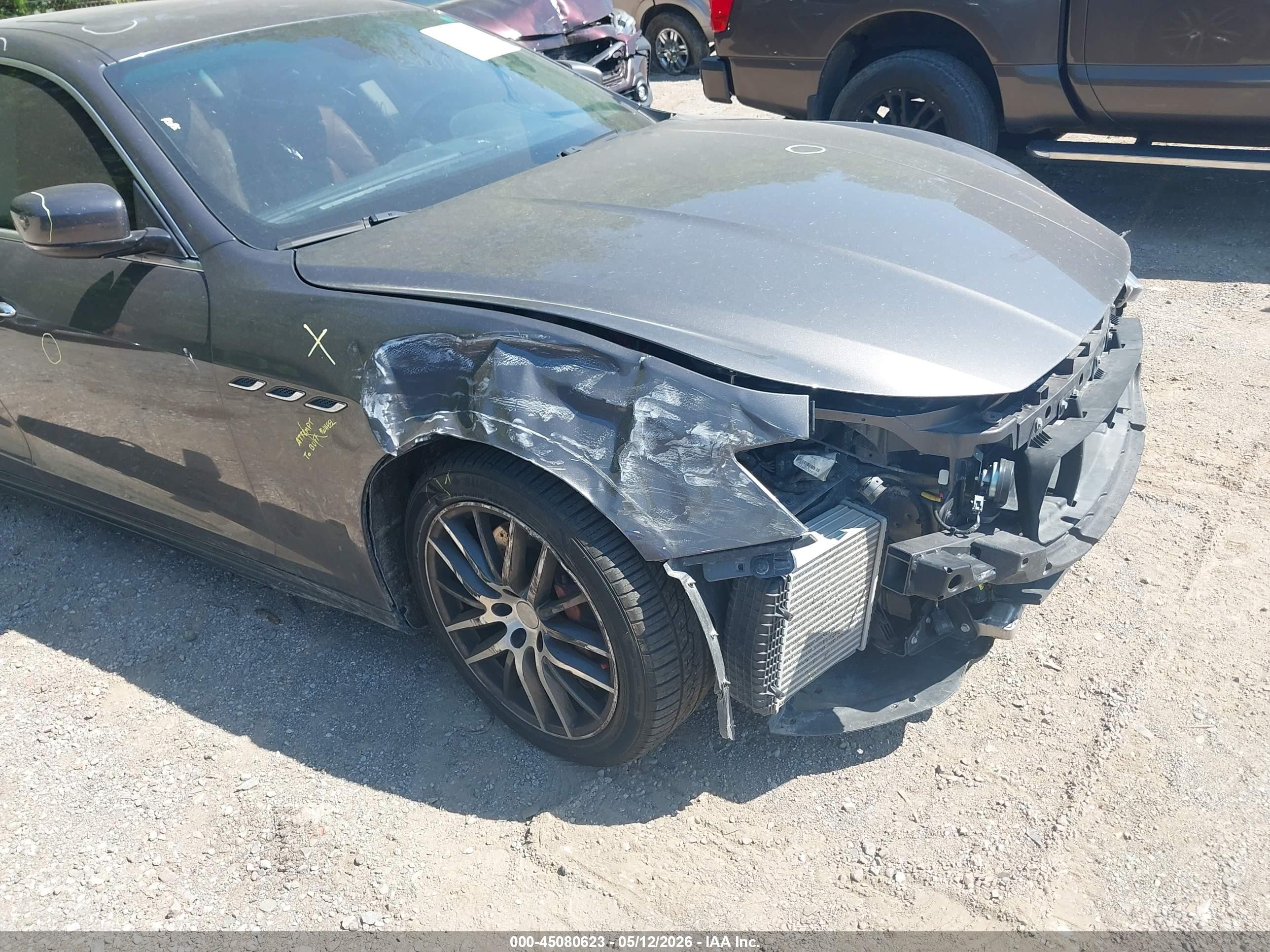 2015 Maserati Ghibli S Q4 Gray vin: ZAM57RTA3F1138477