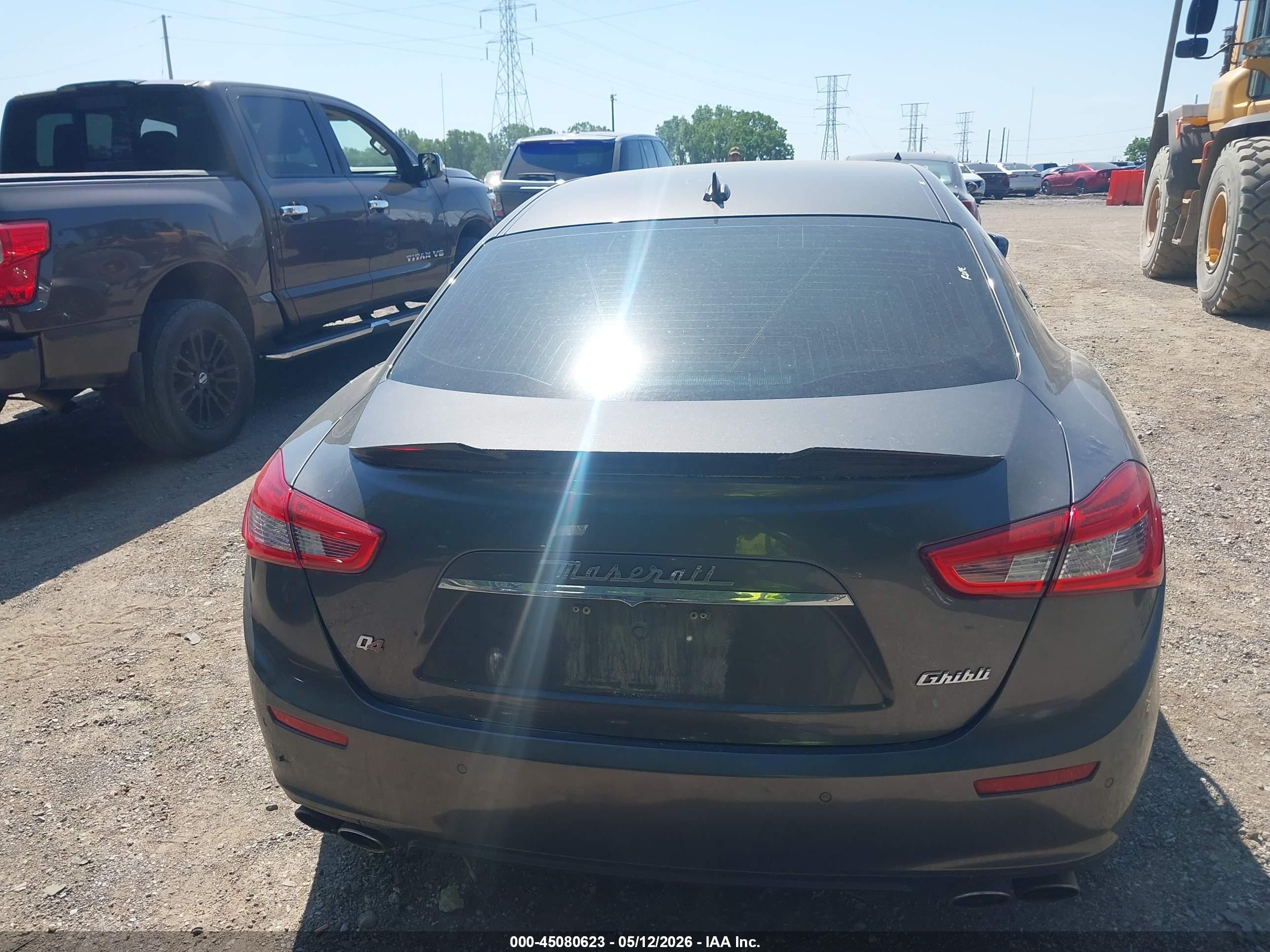 2015 Maserati Ghibli S Q4 Gray vin: ZAM57RTA3F1138477