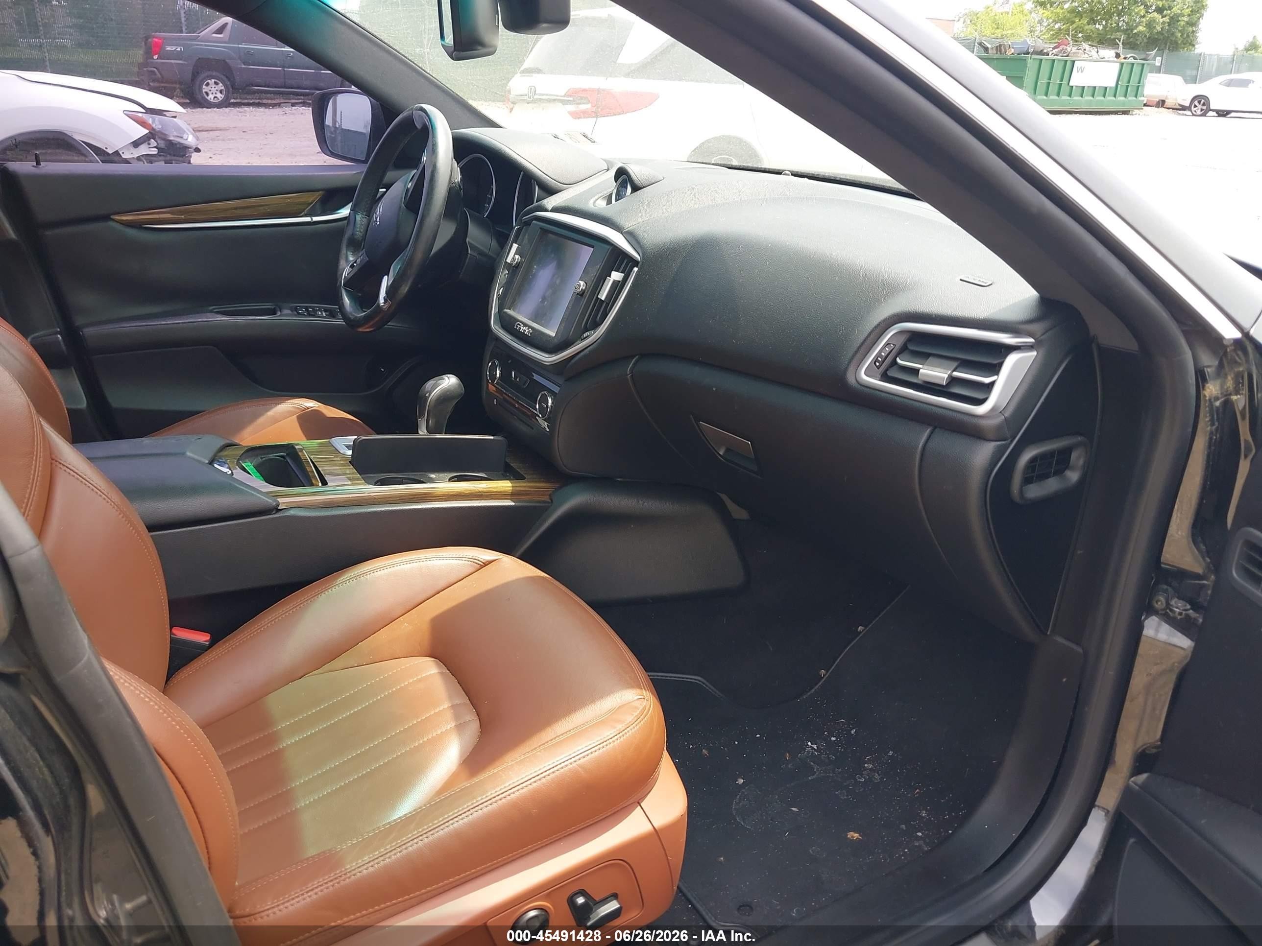 2015 Maserati Ghibli S Q4 Black vin: ZAM57RTA3F1142125