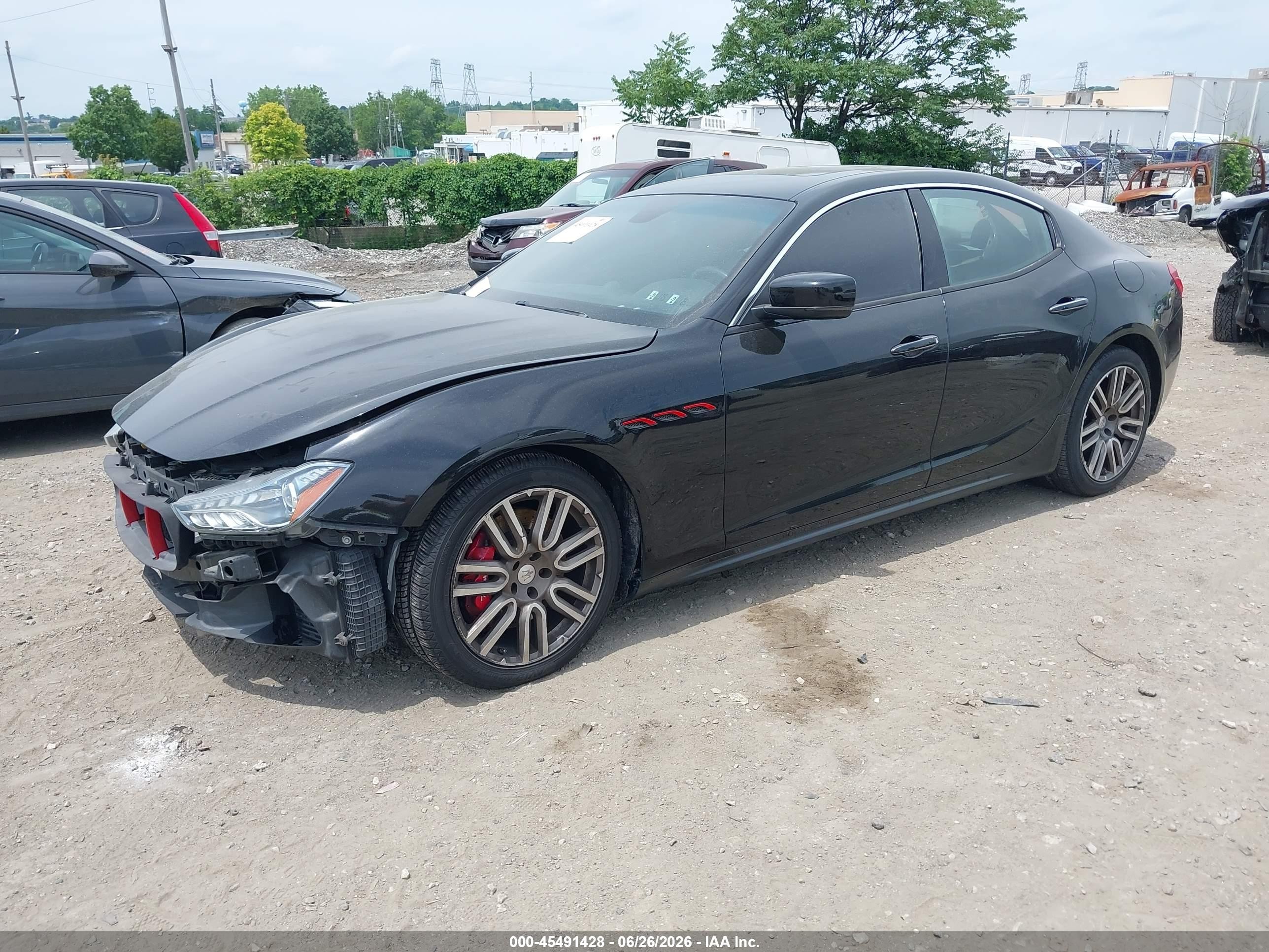 2015 Maserati Ghibli S Q4 Black vin: ZAM57RTA3F1142125