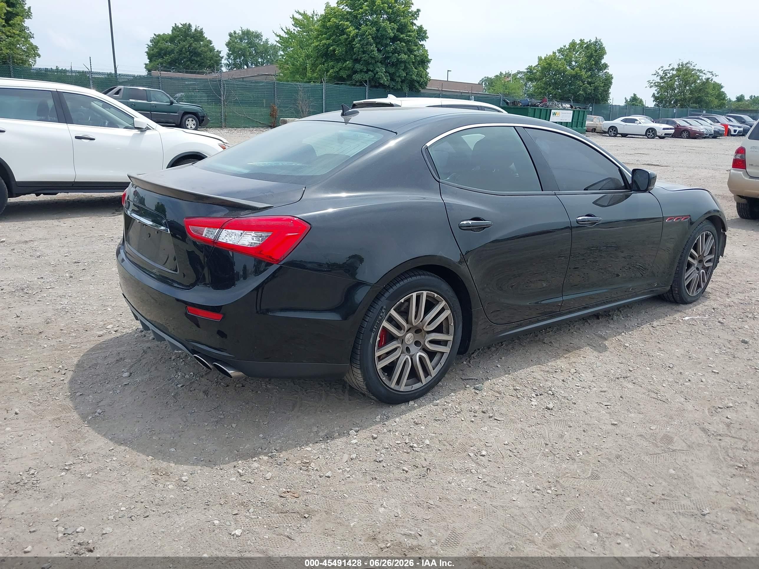 2015 Maserati Ghibli S Q4 Black vin: ZAM57RTA3F1142125