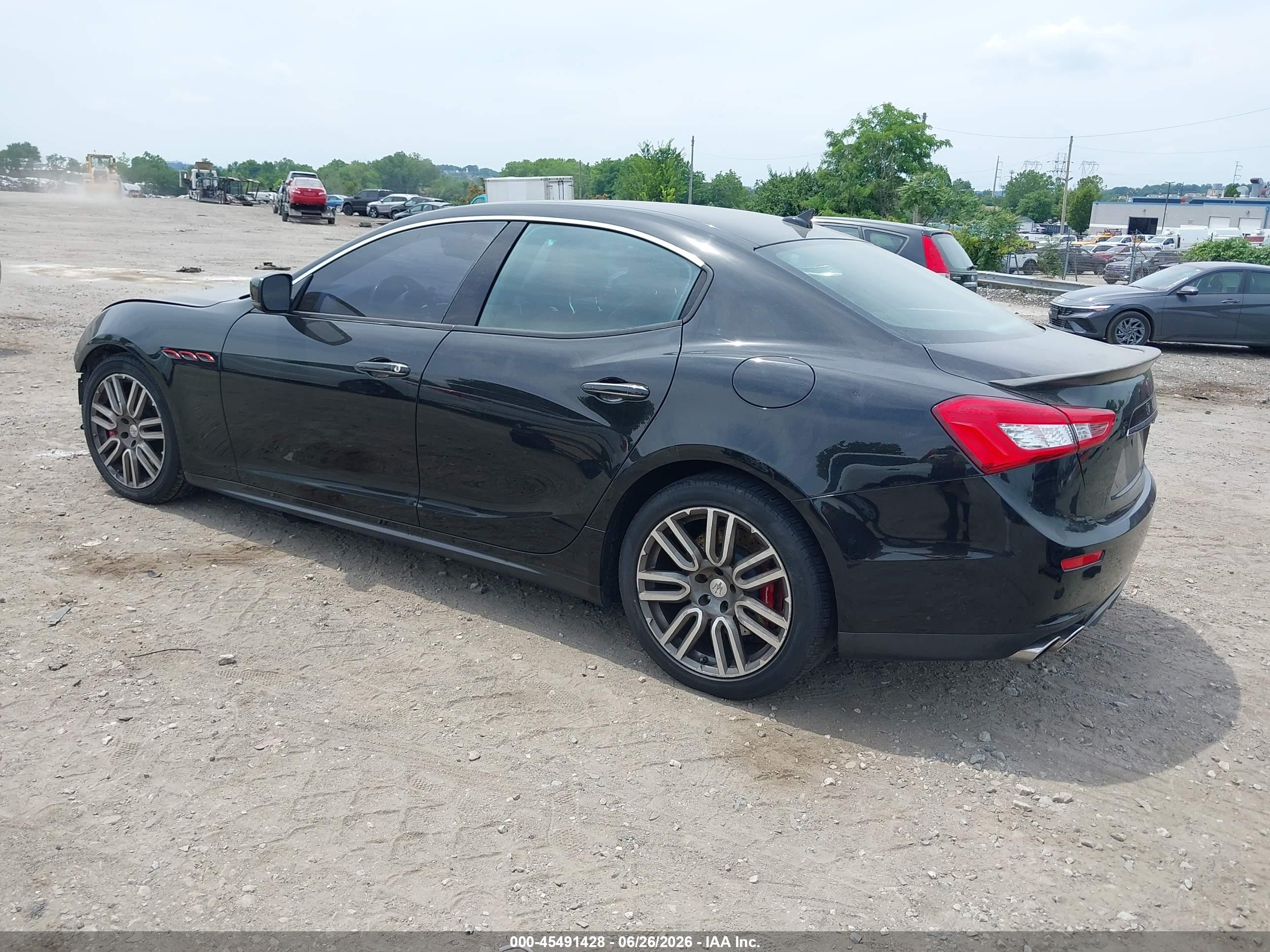 2015 Maserati Ghibli S Q4 Black vin: ZAM57RTA3F1142125