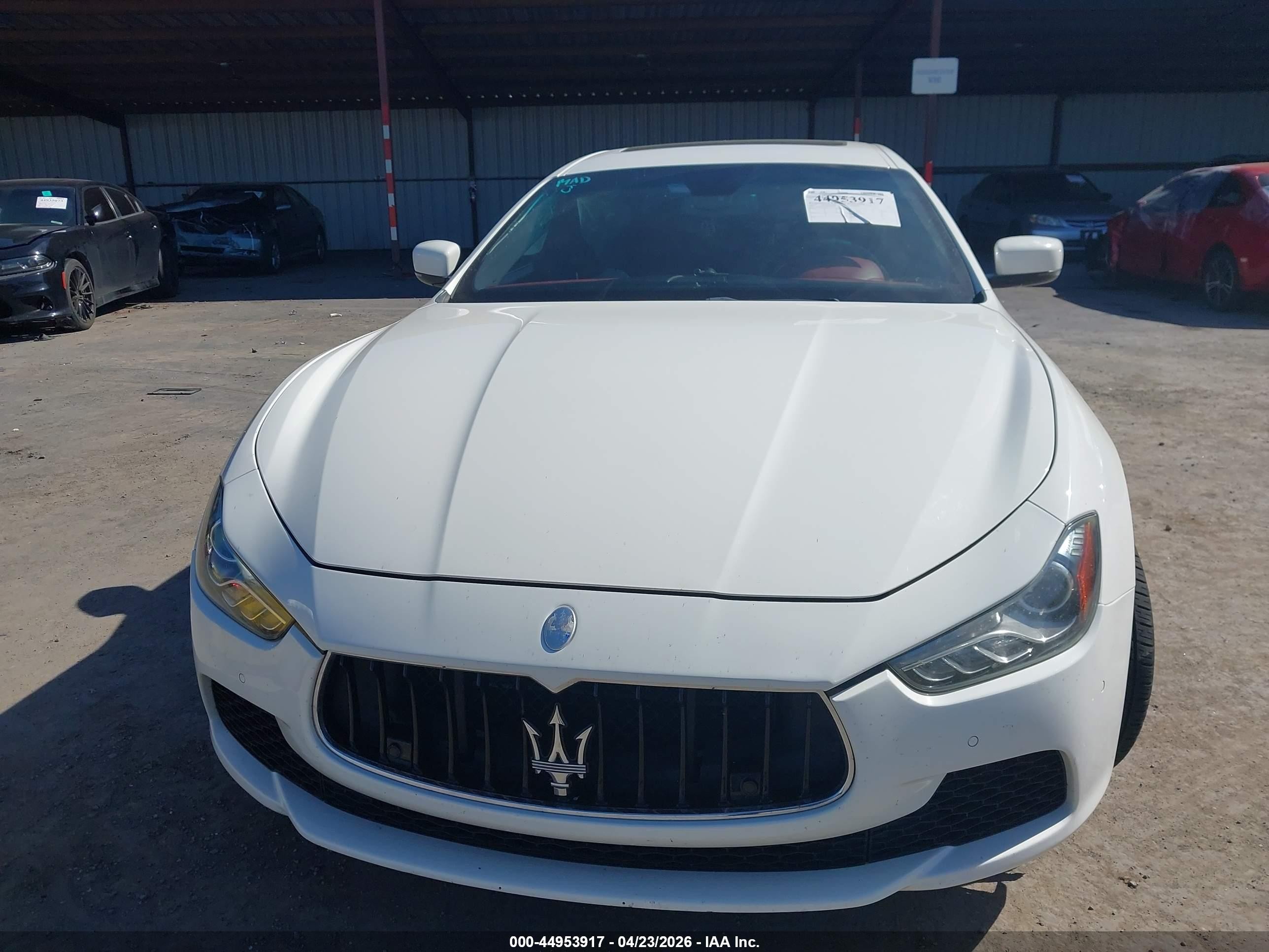 2015 Maserati Ghibli S Q4 White vin: ZAM57RTA3F1145641