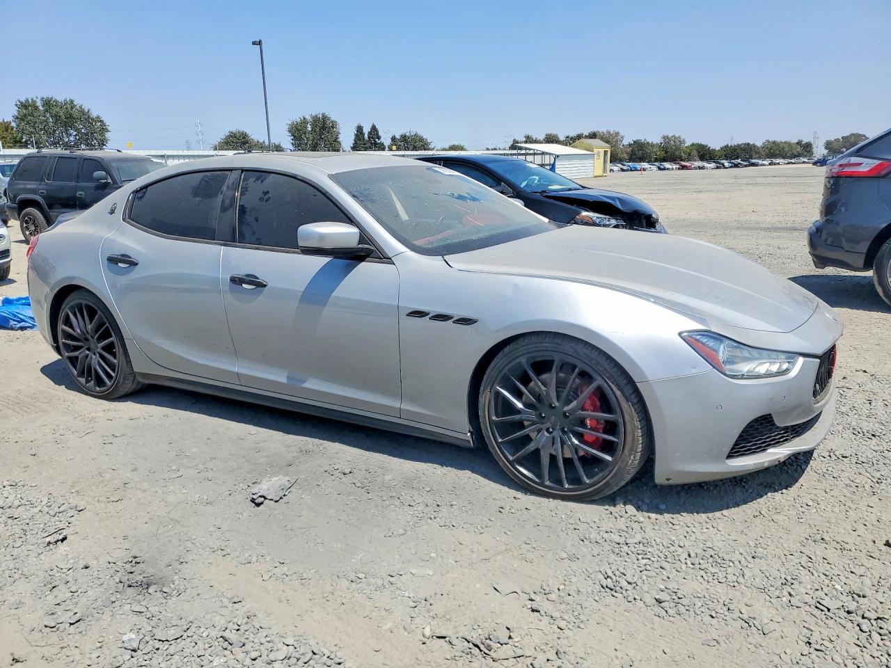 2015 Maserati Ghibli S Silver vin: ZAM57RTA3F1153450