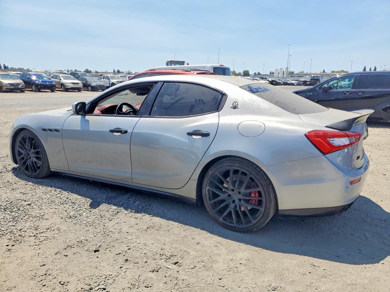 2015 Maserati Ghibli S Silver vin: ZAM57RTA3F1153450