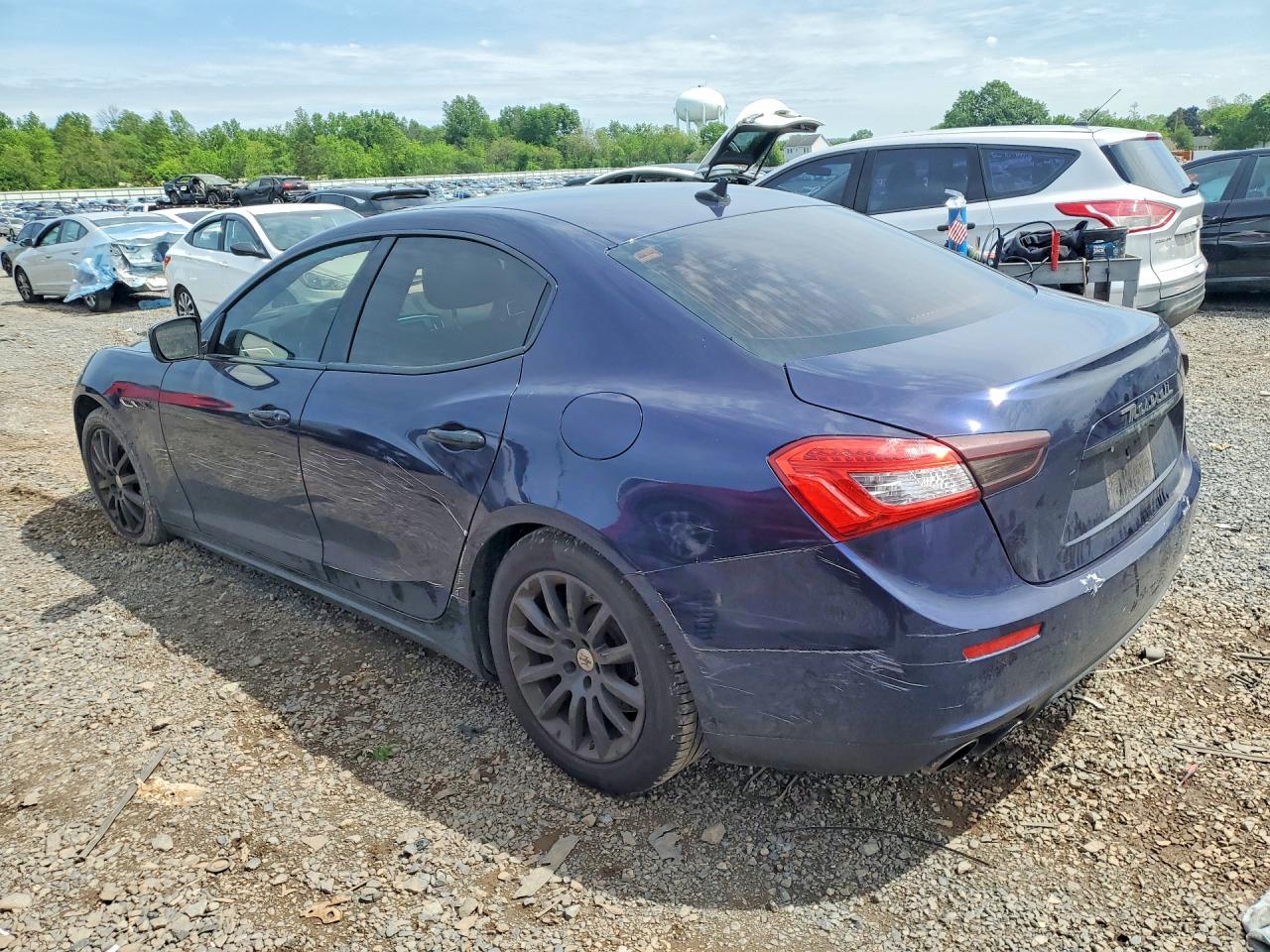 2014 Maserati Ghibli S Blue vin: ZAM57RTA4E1087750