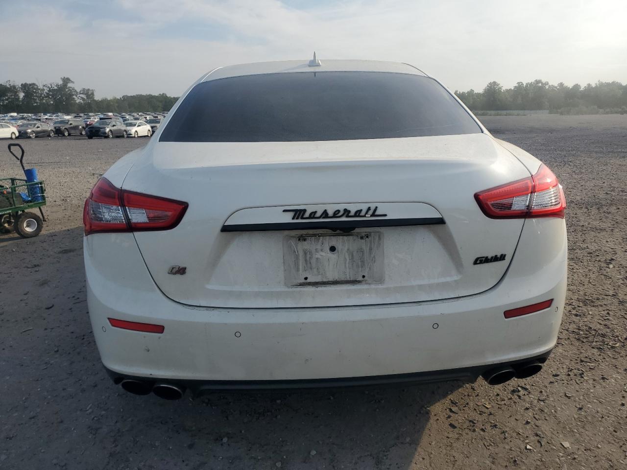 2015 Maserati Ghibli S White vin: ZAM57RTA4F1143137