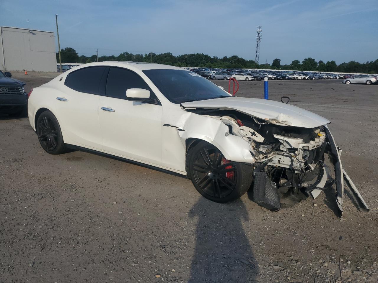 2015 Maserati Ghibli S White vin: ZAM57RTA4F1143137