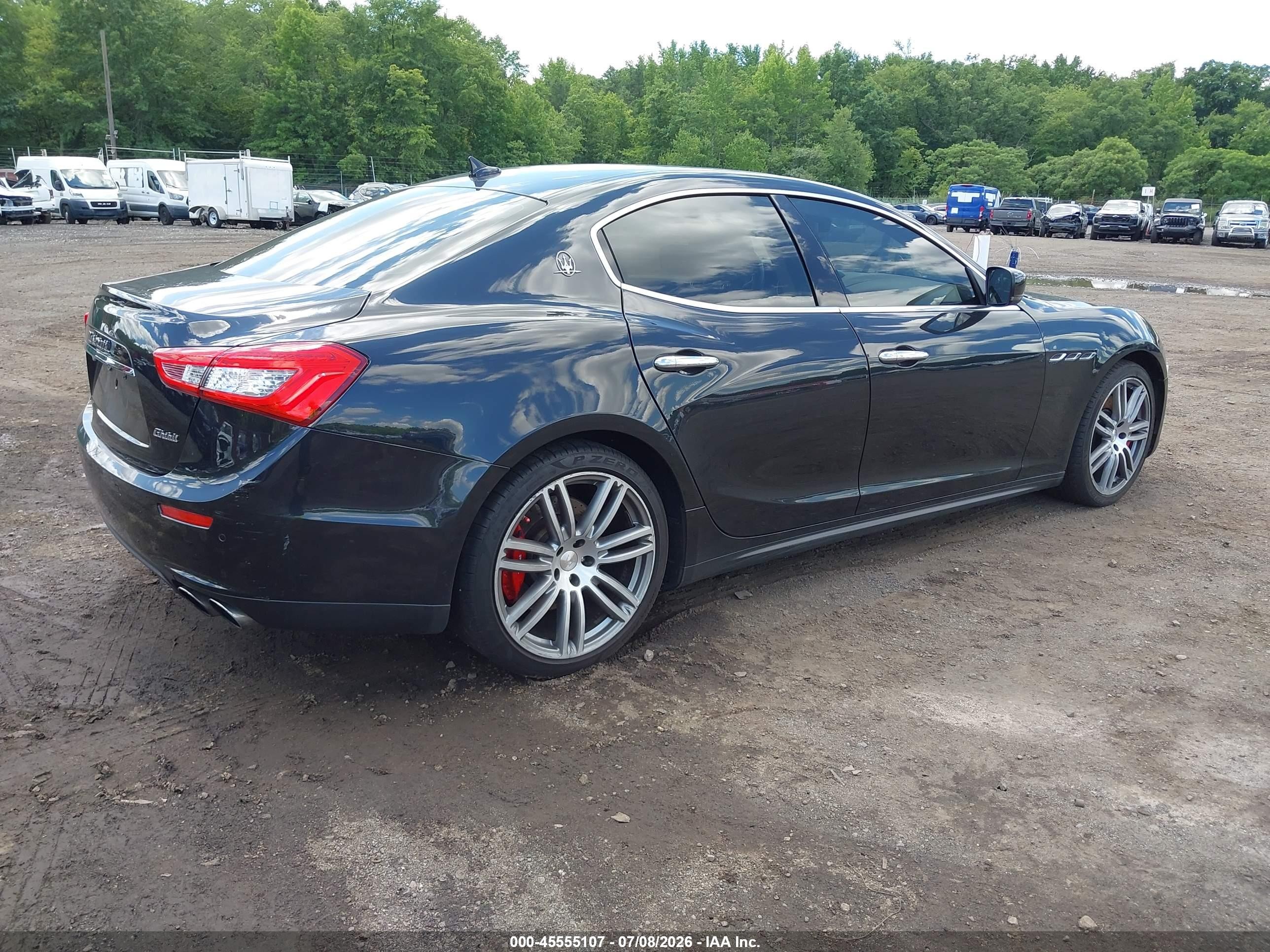 2015 Maserati Ghibli S Q4 Black vin: ZAM57RTA4F1154171