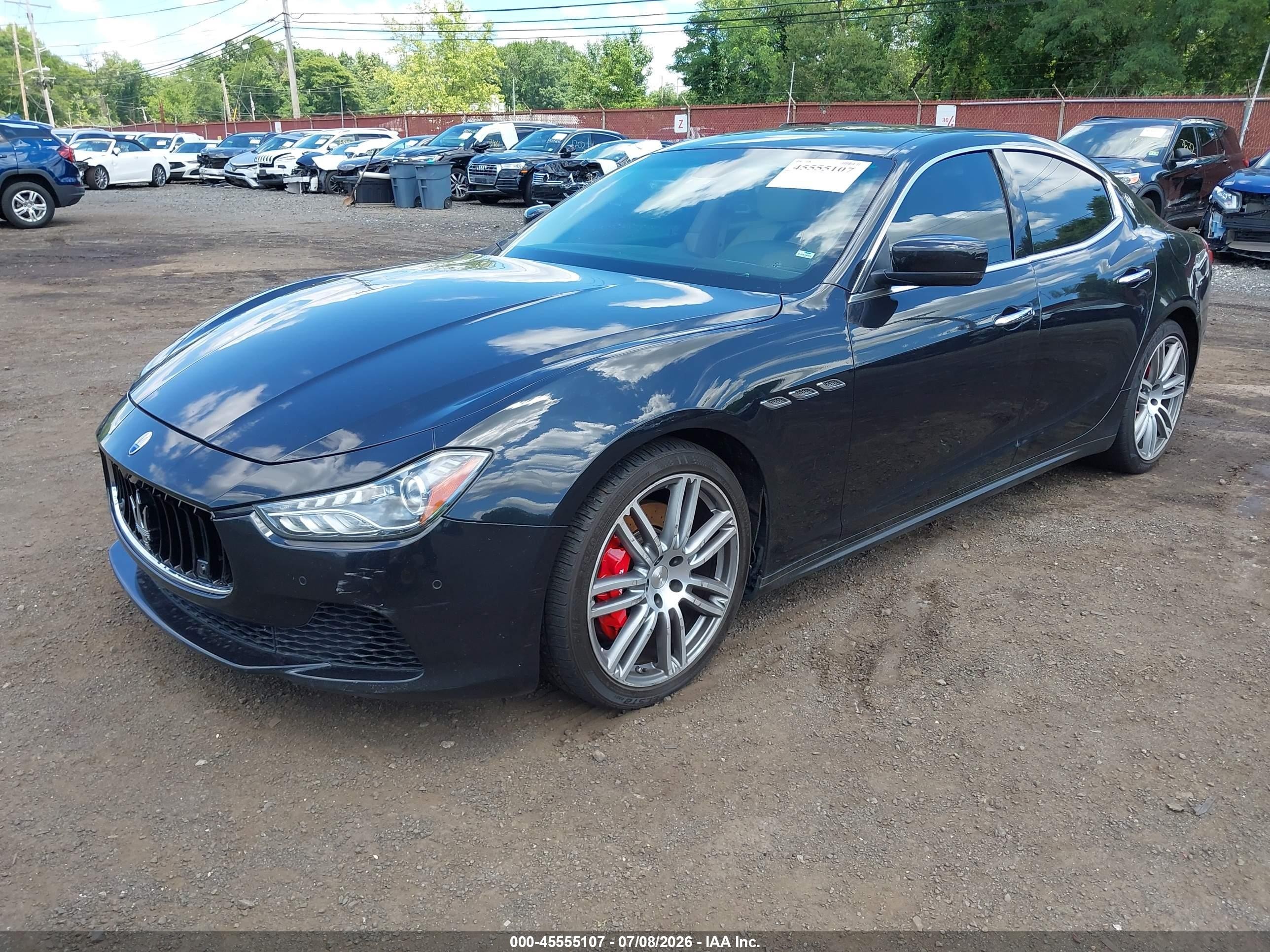 2015 Maserati Ghibli S Q4 Black vin: ZAM57RTA4F1154171