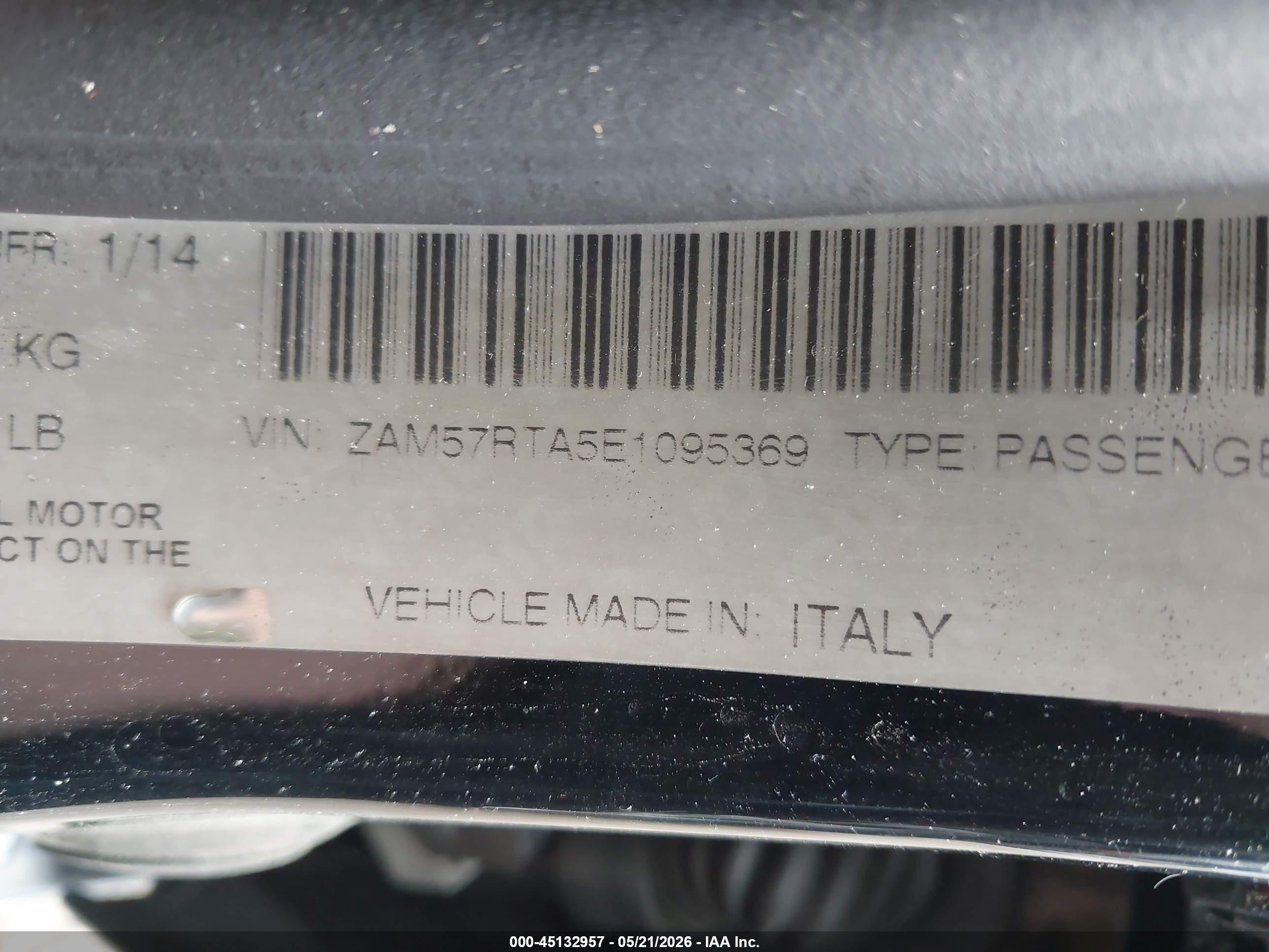 2014 Maserati Ghibli S Q4 Black vin: ZAM57RTA5E1095369