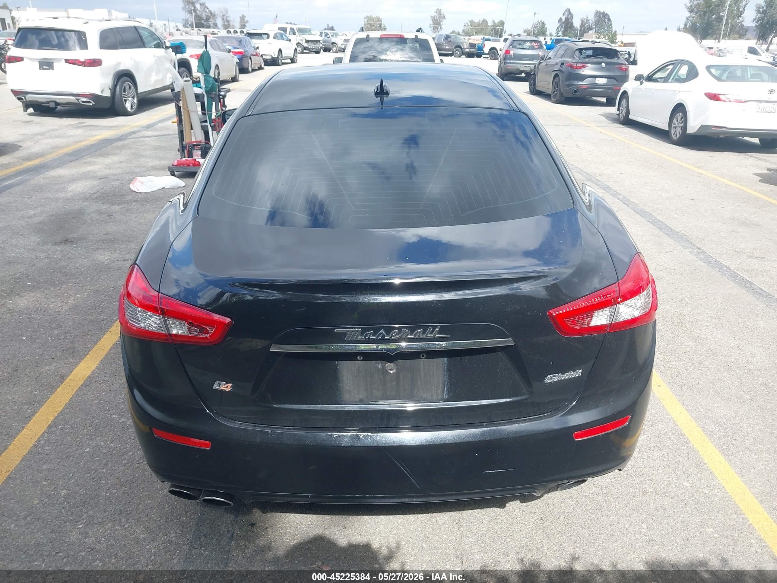 2014 Maserati Ghibli S Q4 Черный vin: ZAM57RTA5E1096375