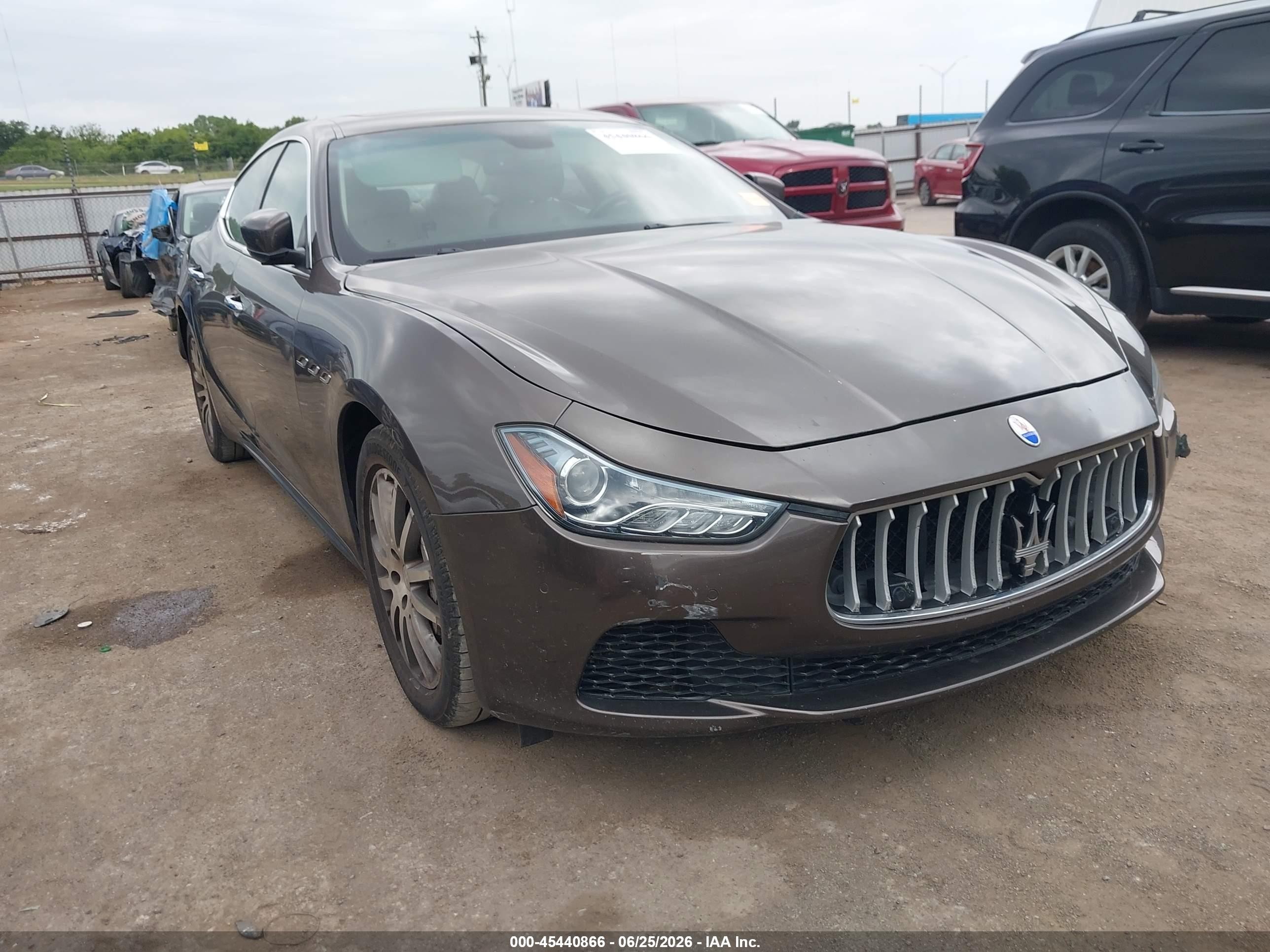 2014 Maserati Ghibli S Q4 Gray vin: ZAM57RTA5E1101042