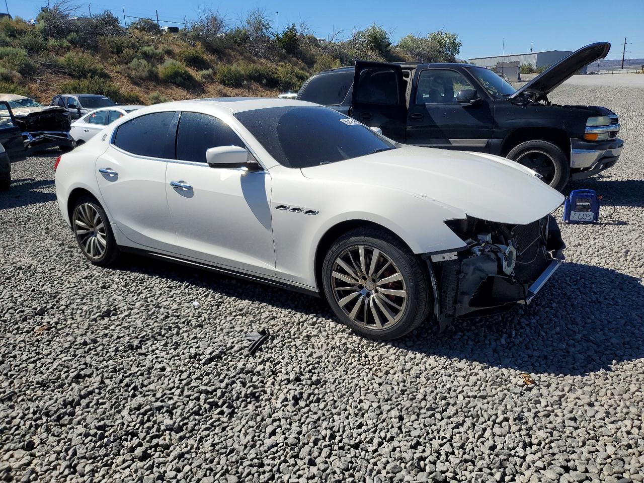 2015 Maserati Ghibli S White vin: ZAM57RTA5F1131563