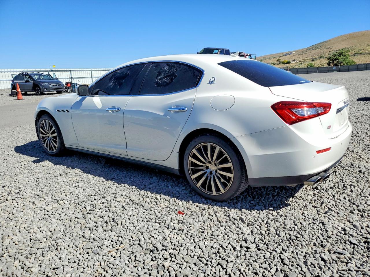 2015 Maserati Ghibli S White vin: ZAM57RTA5F1131563