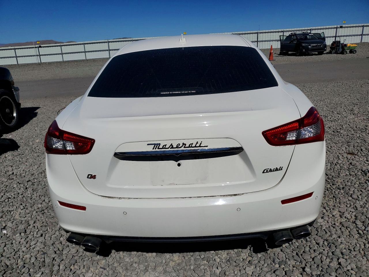 2015 Maserati Ghibli S White vin: ZAM57RTA5F1131563