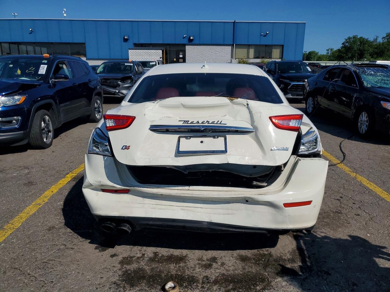 2015 Maserati Ghibli S White vin: ZAM57RTA5F1133376