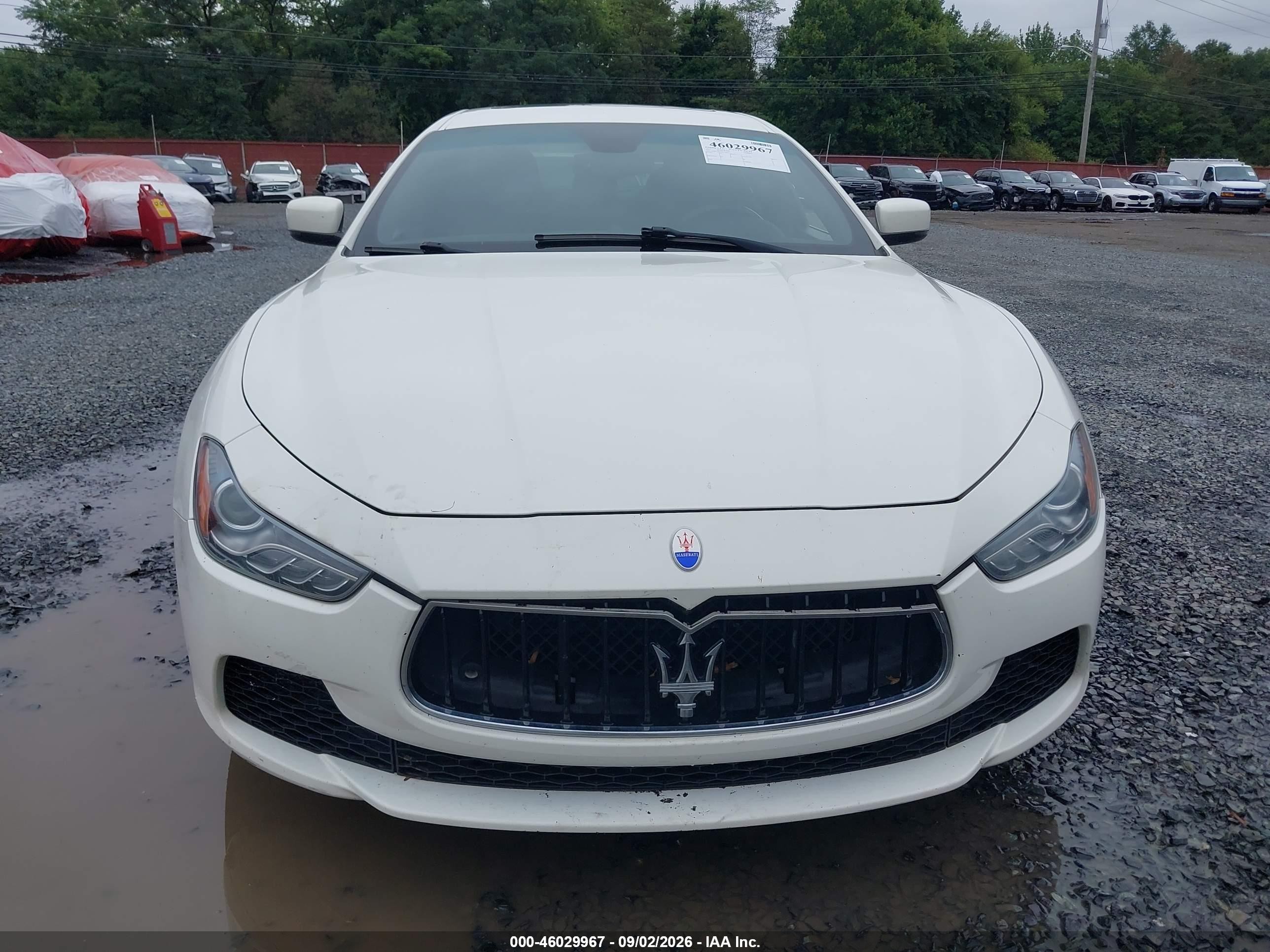 2015 Maserati Ghibli S Q4 White vin: ZAM57RTA5F1136813