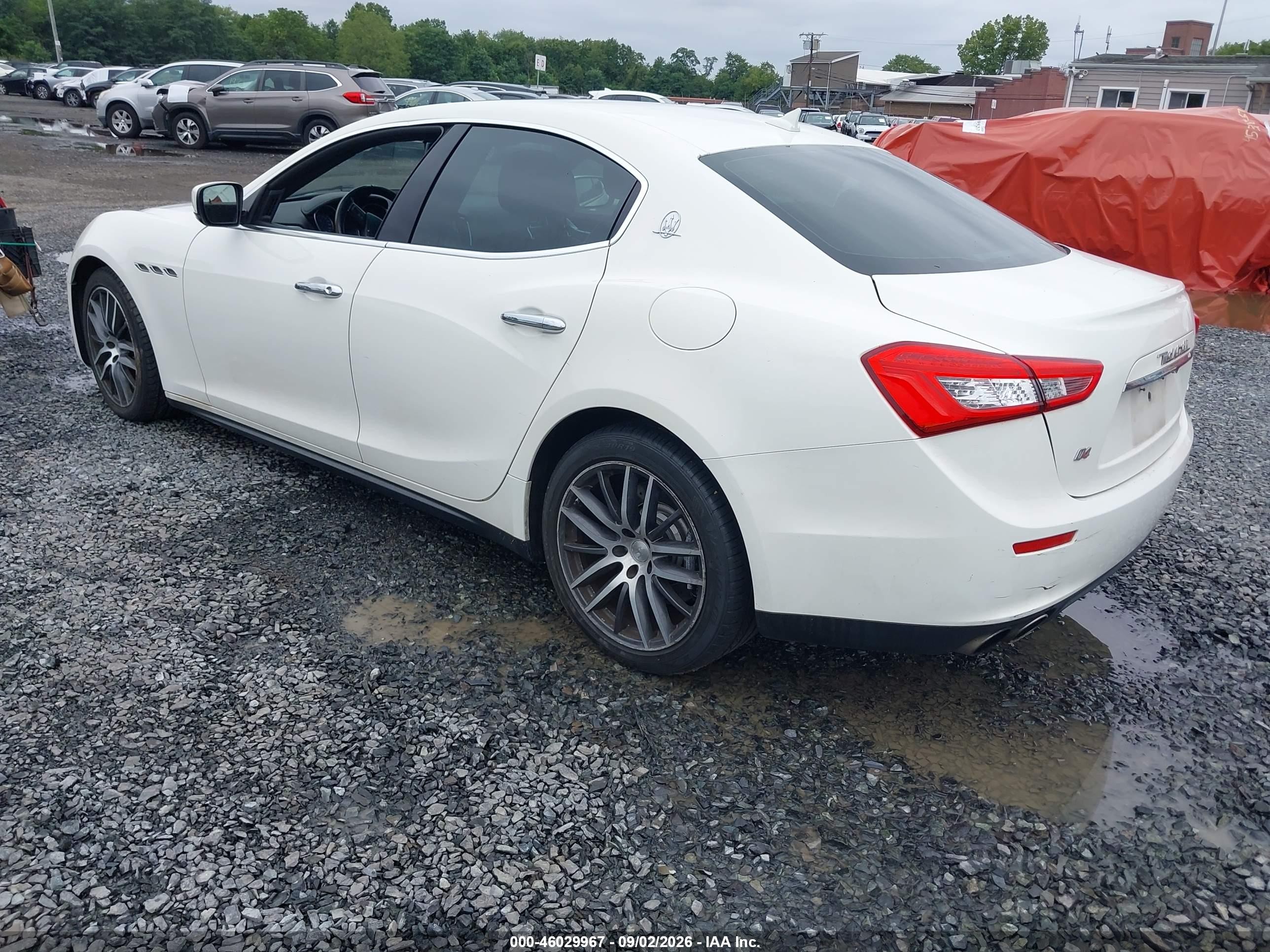 2015 Maserati Ghibli S Q4 White vin: ZAM57RTA5F1136813